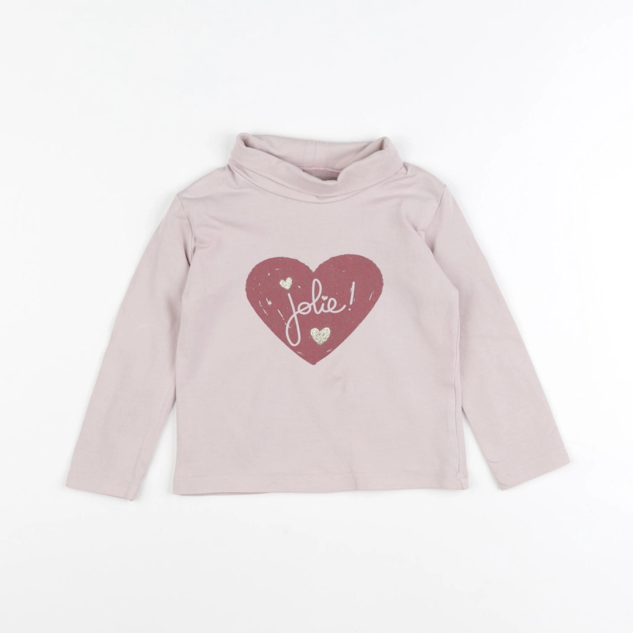 Vertbaudet - sous-pull rose - 2 ans