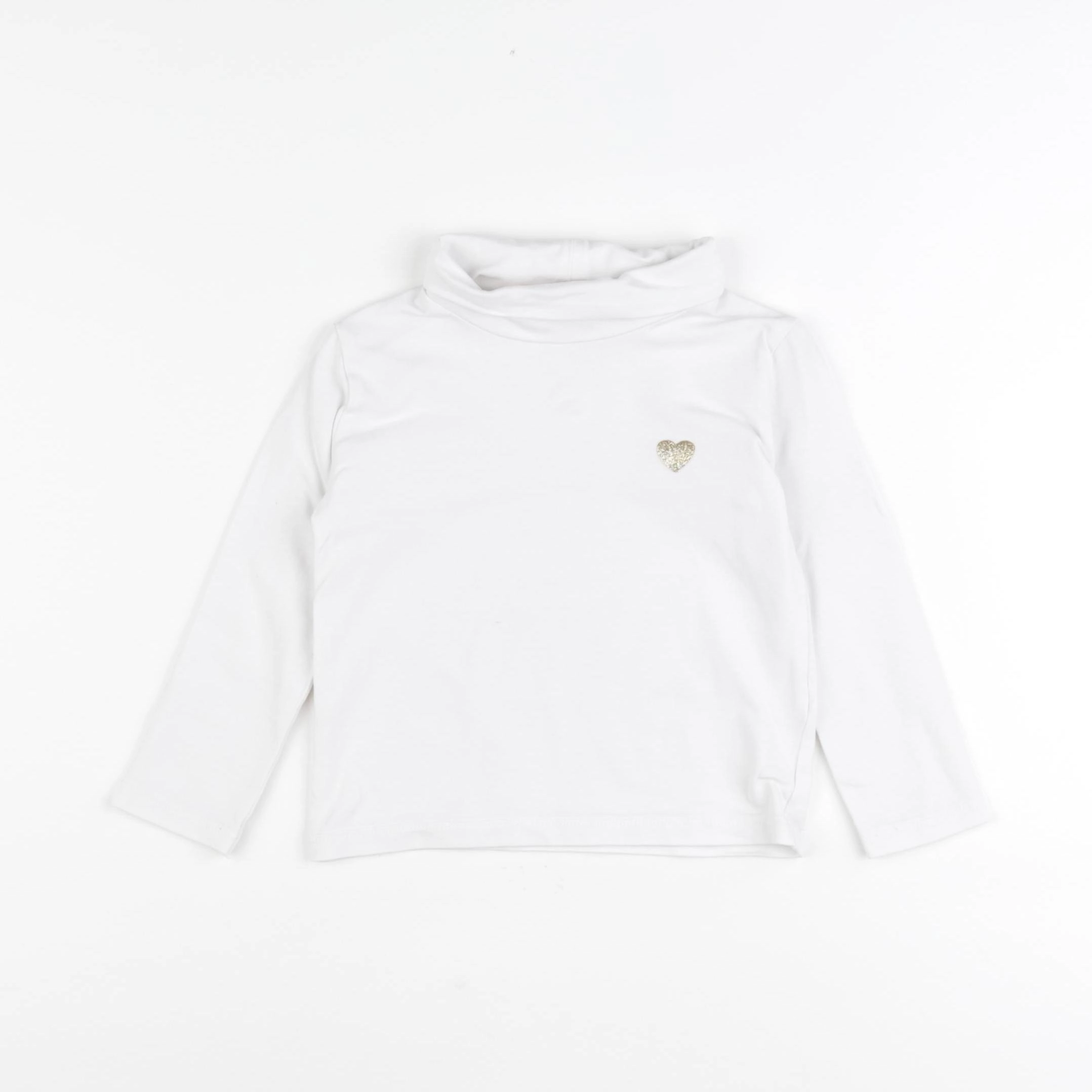 Vertbaudet - sous-pull blanc - 2 ans