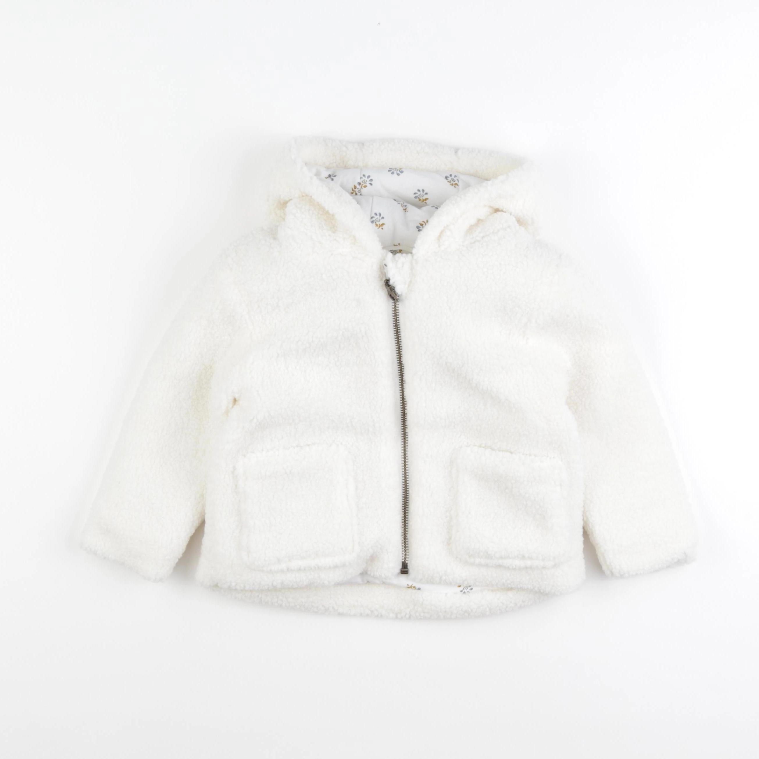 Vertbaudet - manteau blanc - 2 ans