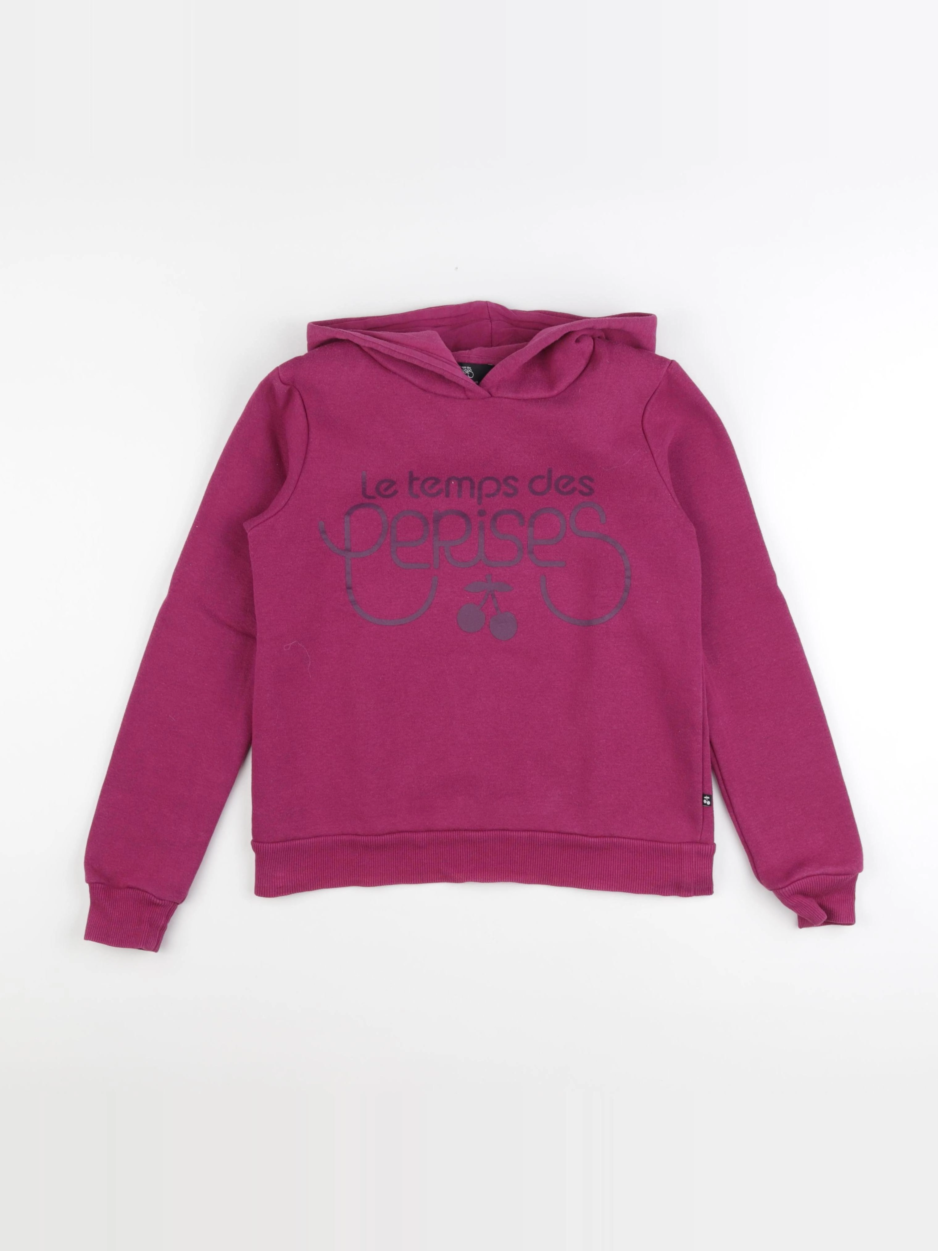 Le temps des cerises  - sweat rose - 10/11 ans