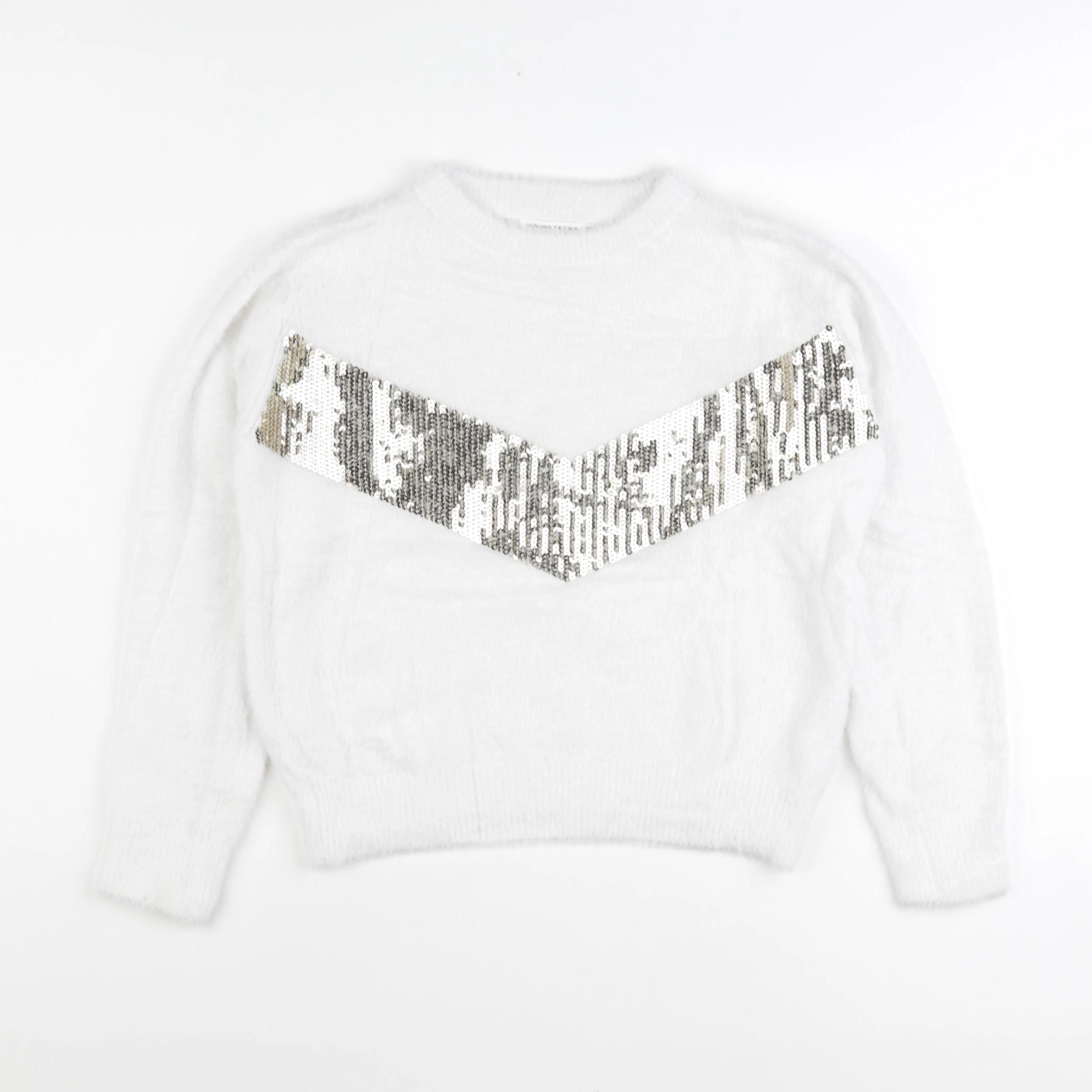 Monoprix - pull blanc - 10 ans