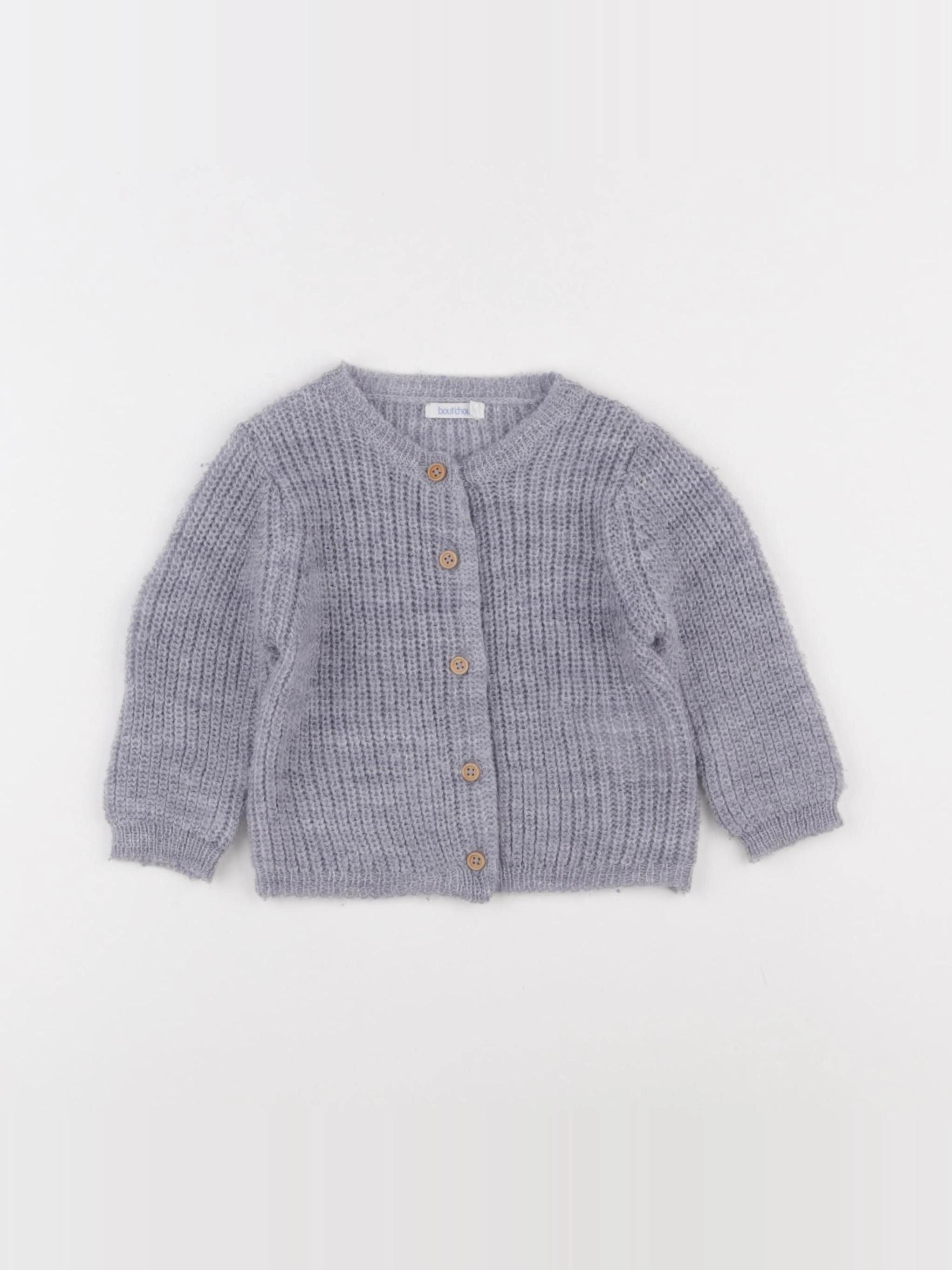 Boutchou - gilet violet - 9 mois