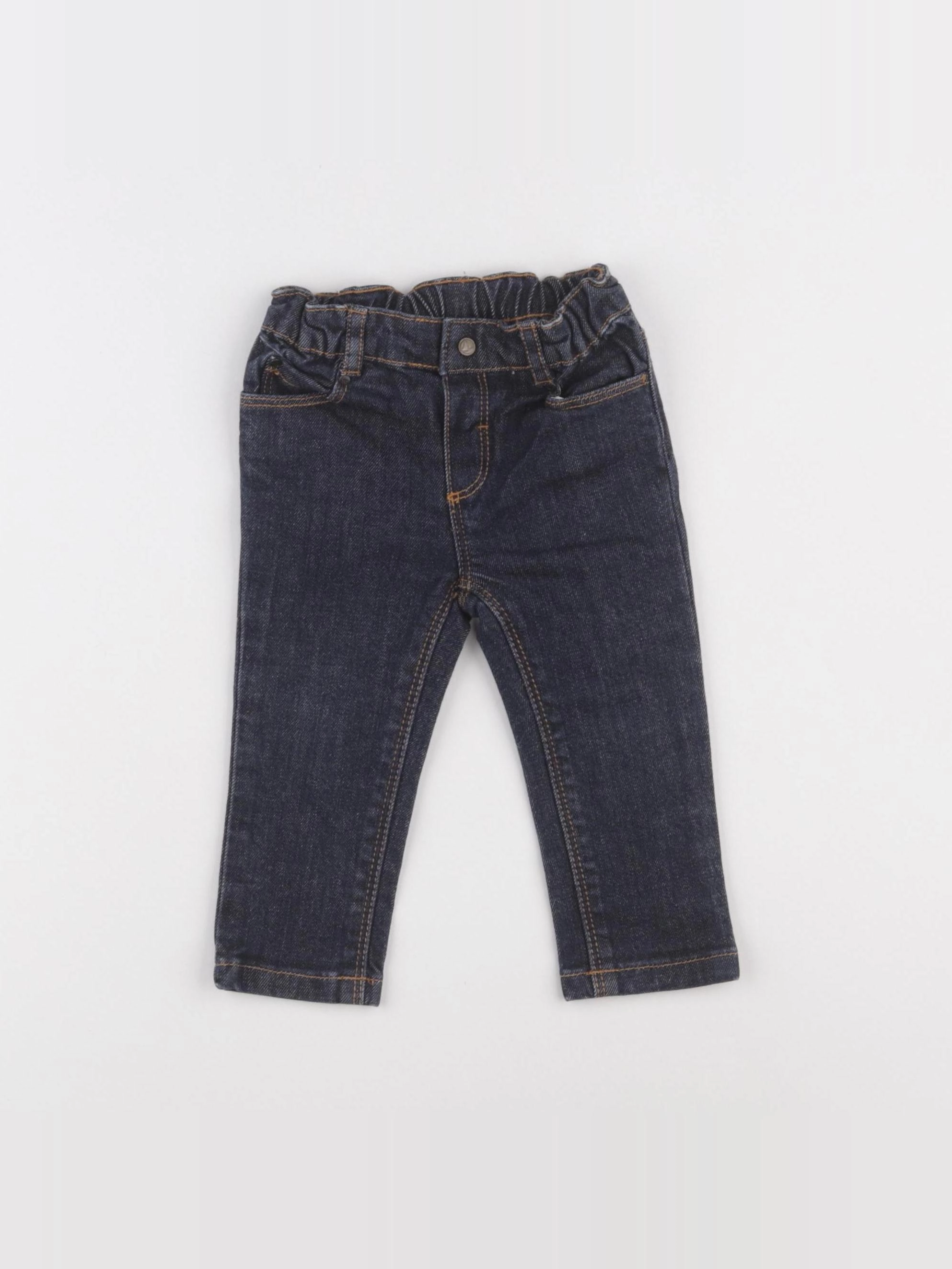 Petit Bateau - jean bleu - 12 mois