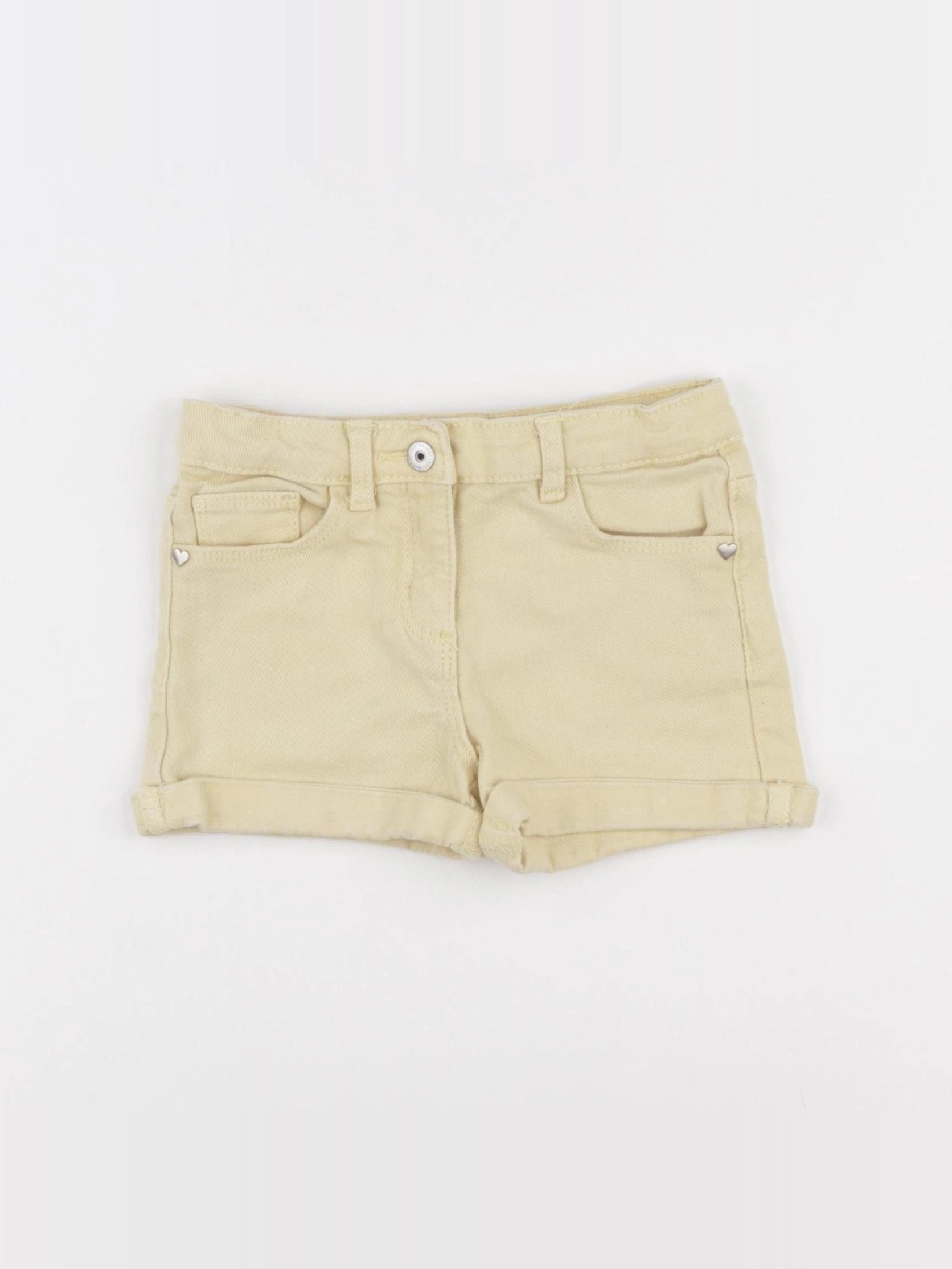 Vertbaudet - short jaune - 4 ans
