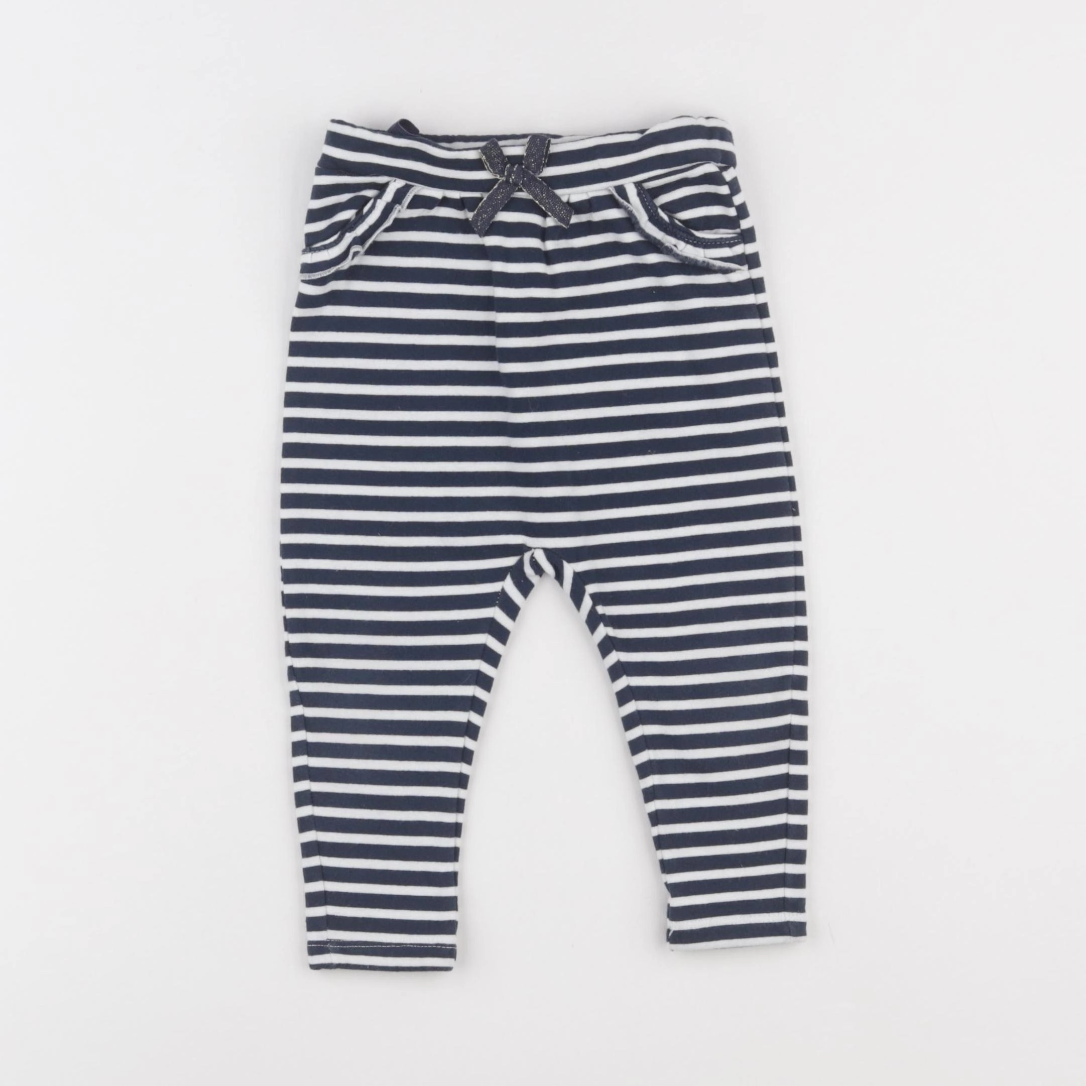 Tape à l'oeil - legging doublé bleu, blanc - 12 mois