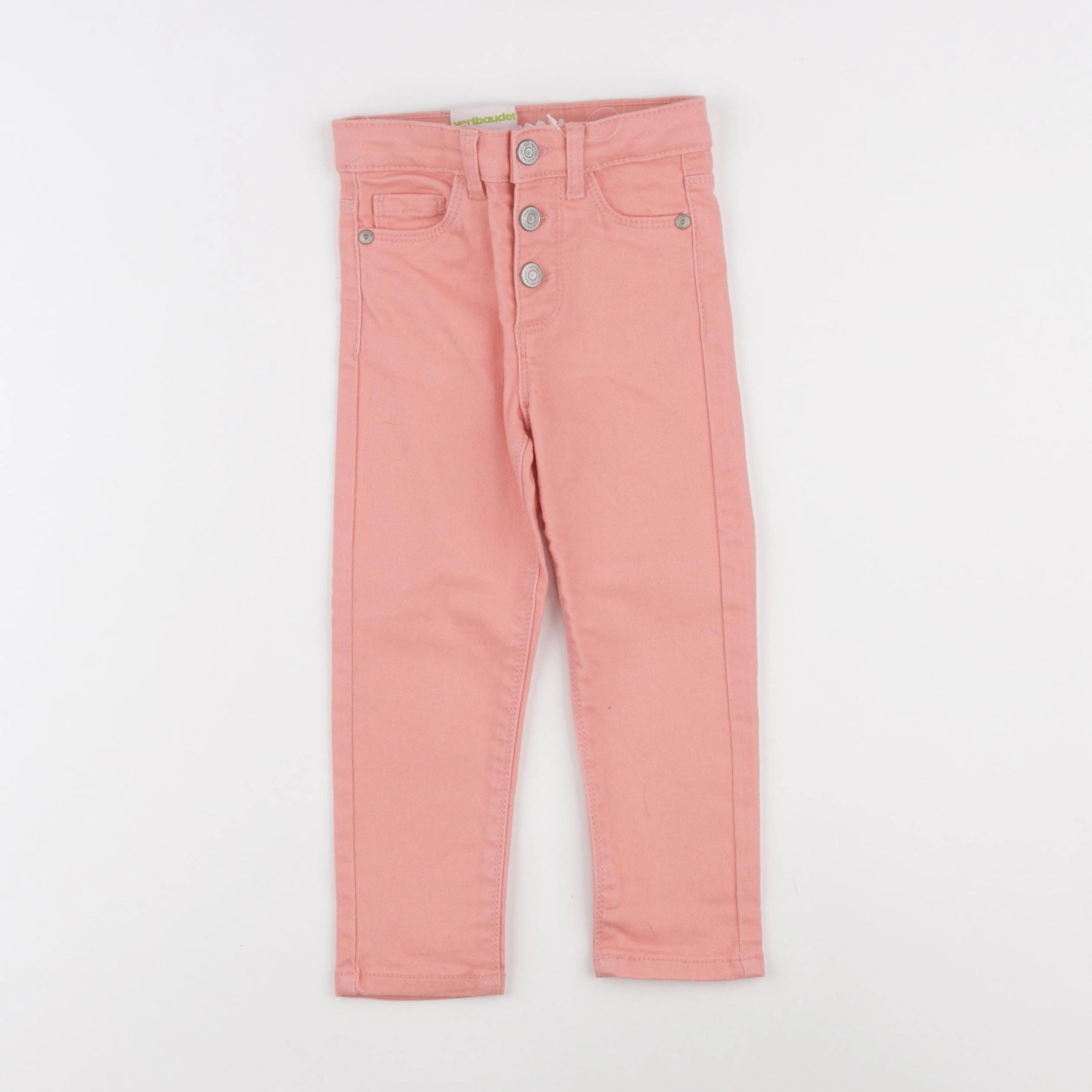 Vertbaudet - pantalon rose - 3 ans