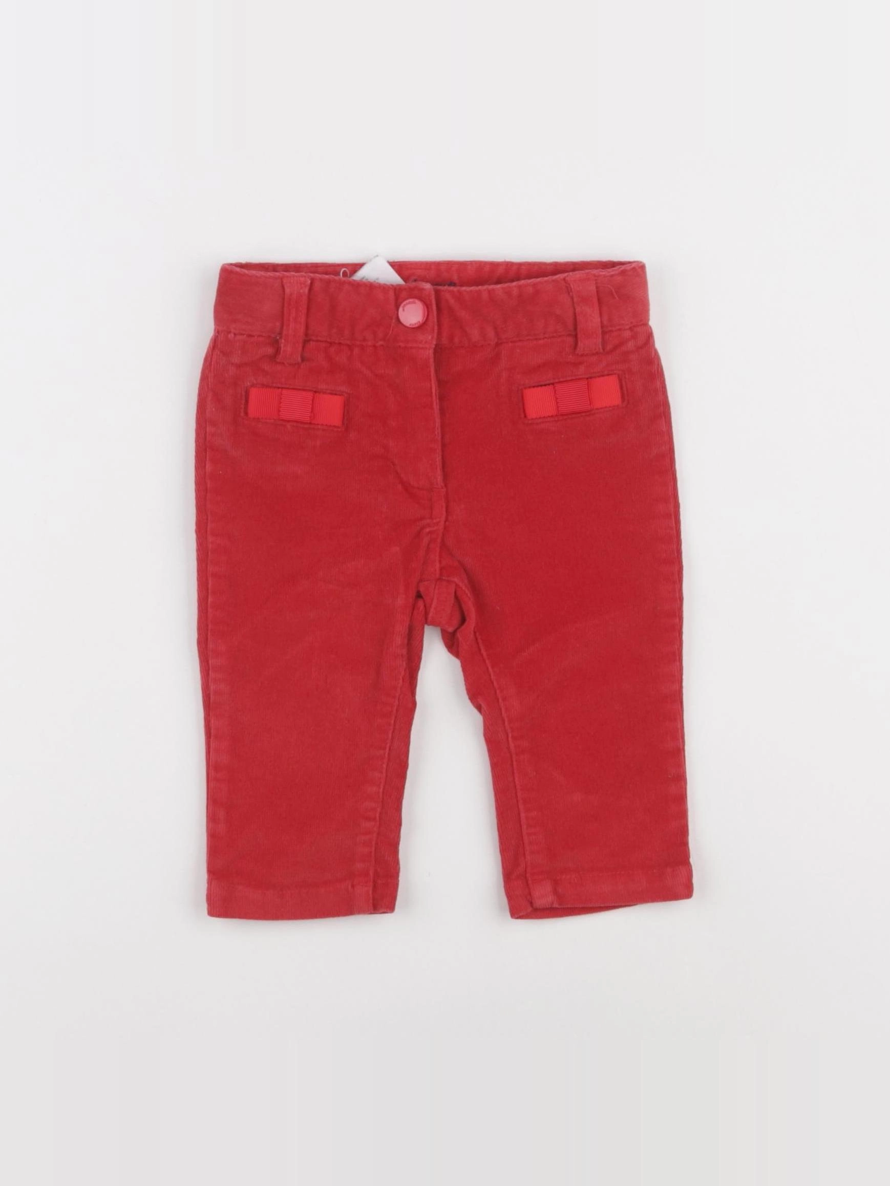 Jacadi - pantalon rouge - 6 mois