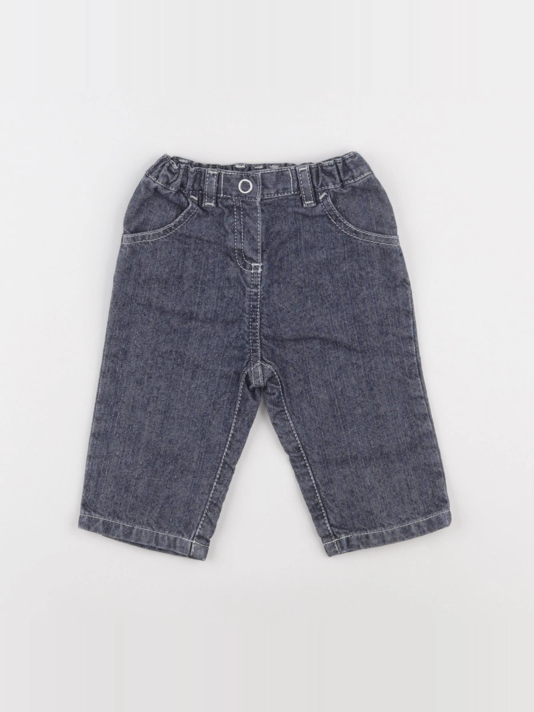 Petit Bateau - jean bleu - 6 mois