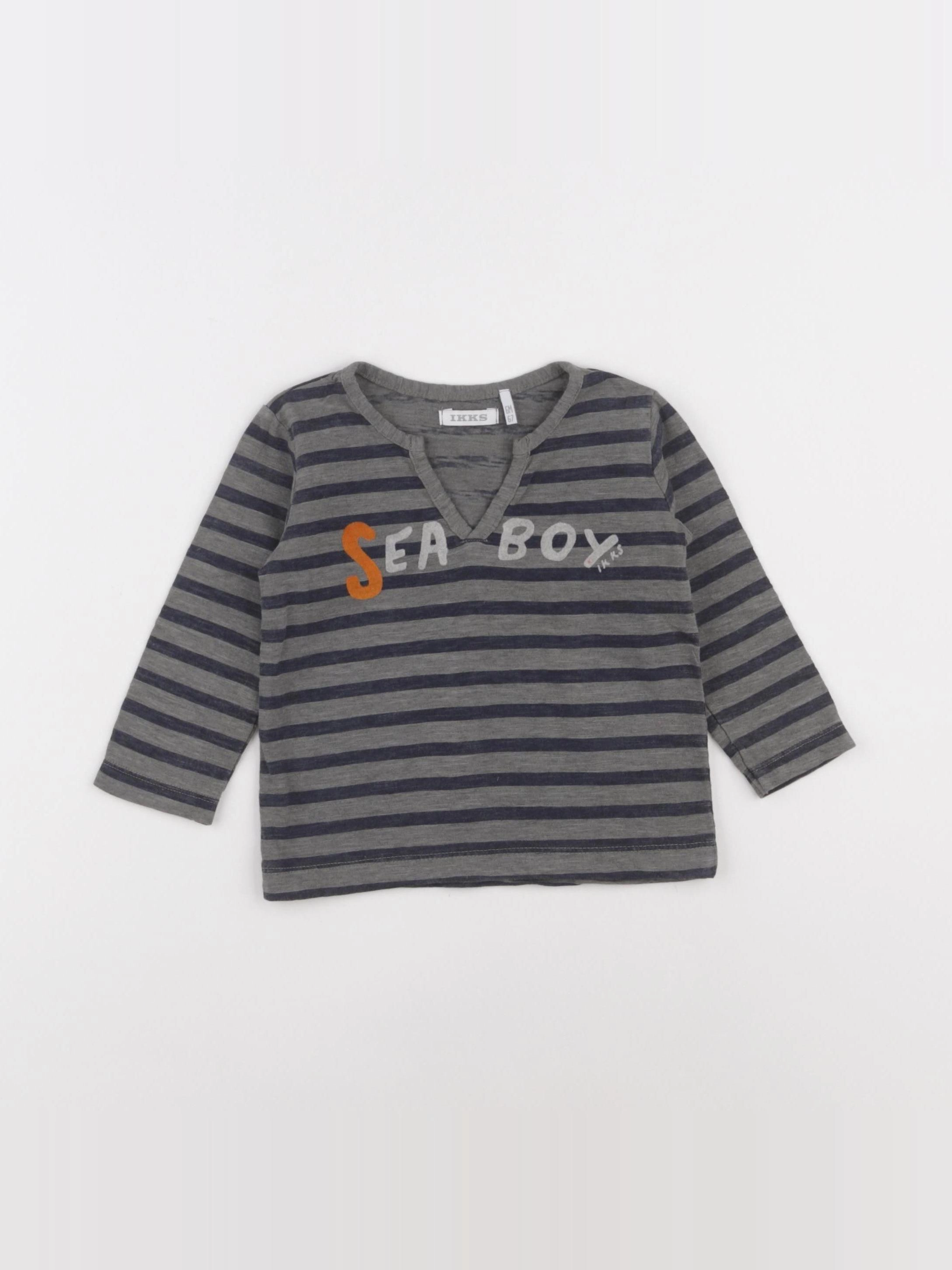 IKKS - tee-shirt multicolore - 6 mois