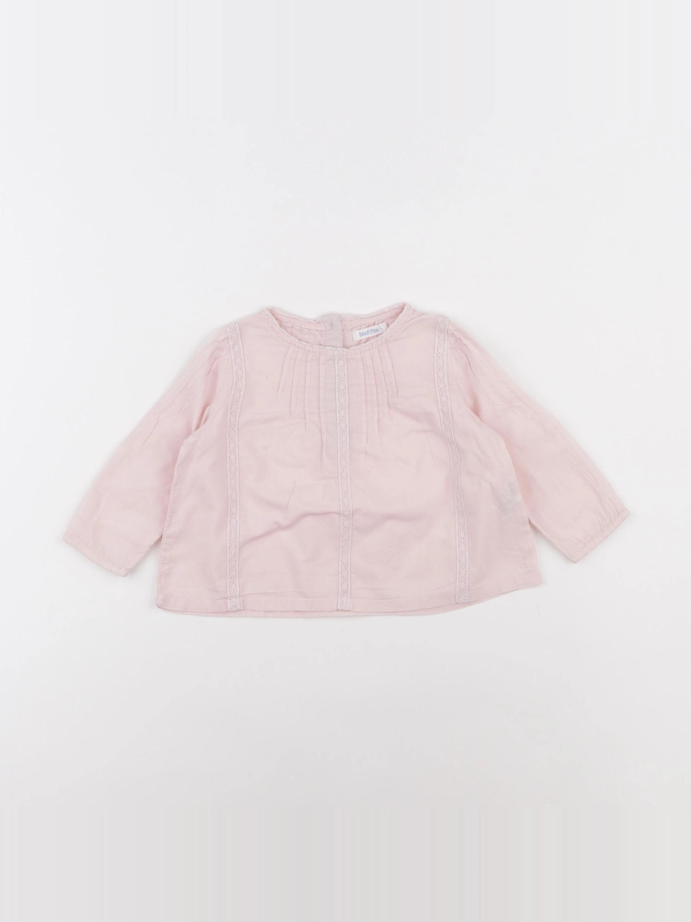 Boutchou - blouse rose - 6 mois