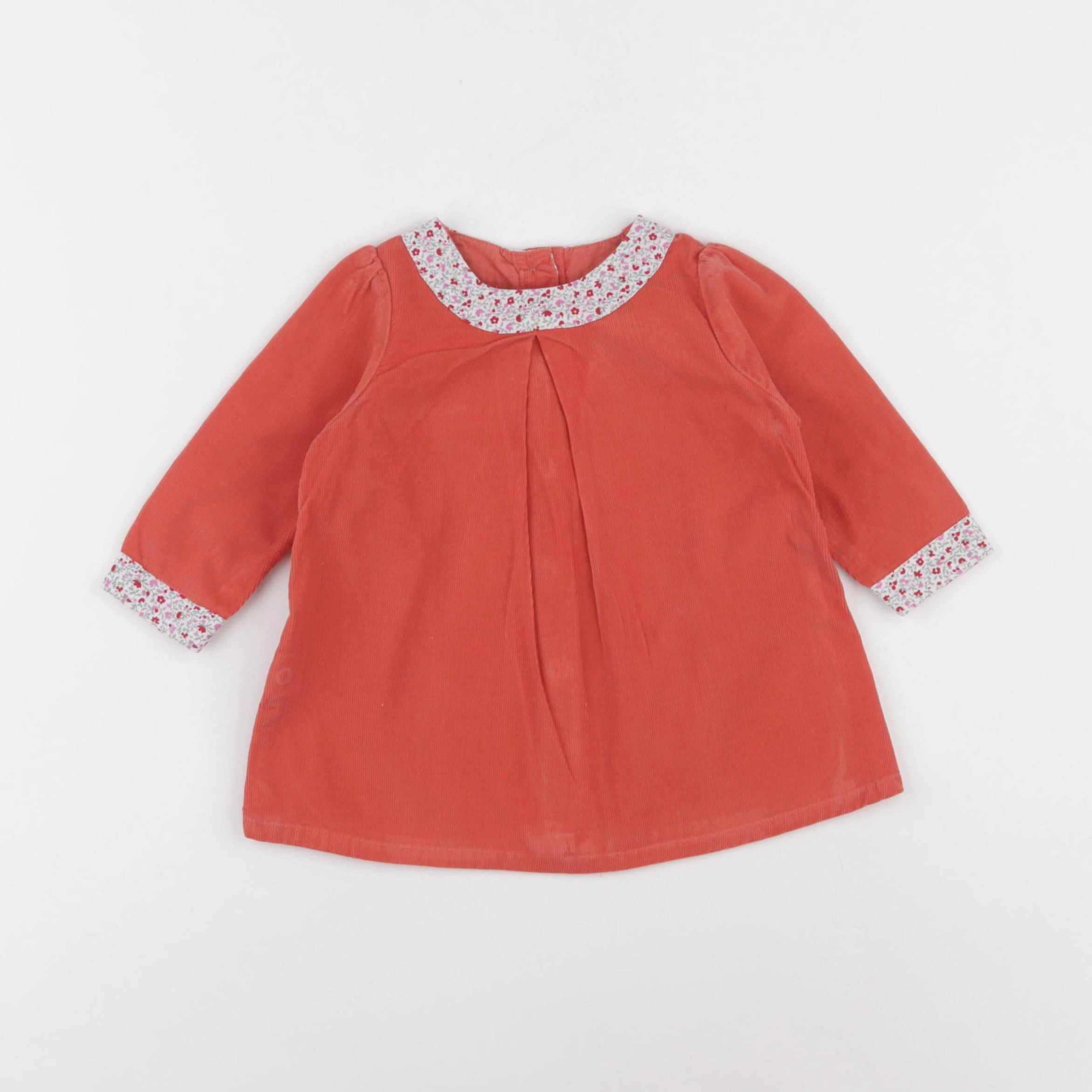 Louis et Victorie - robe orange - 6 mois