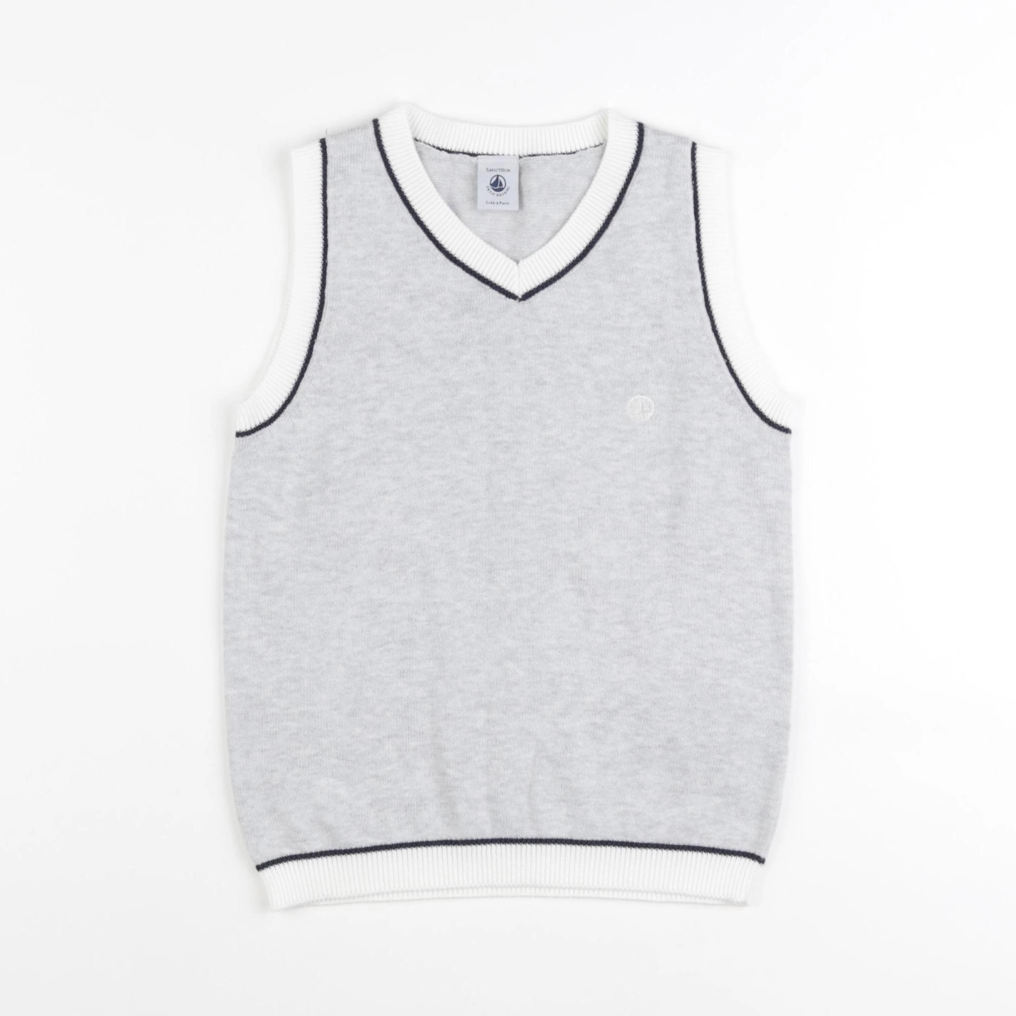 Petit Bateau - pull gris - 5 ans