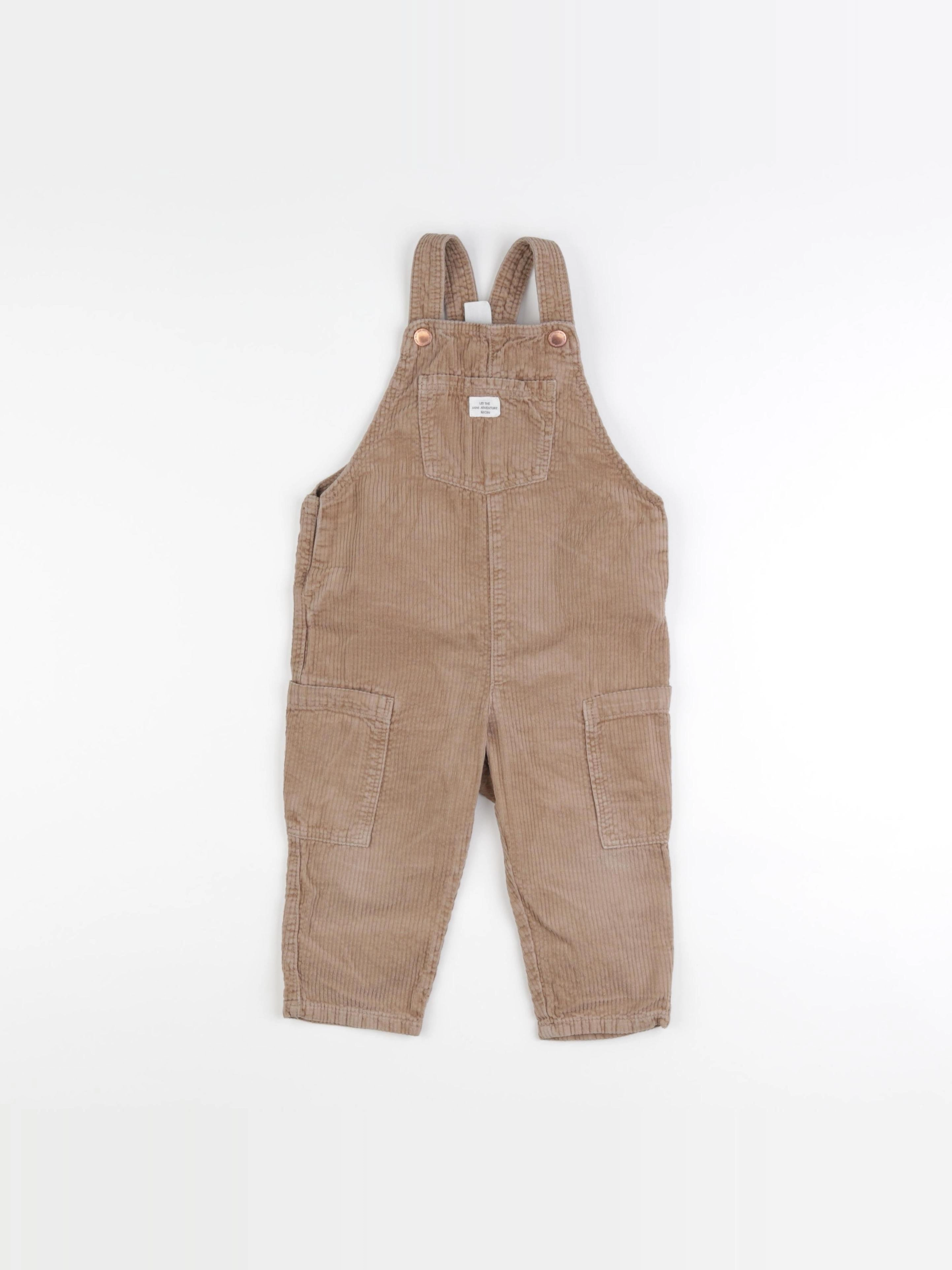 H&M - salopette marron - 12/18 mois