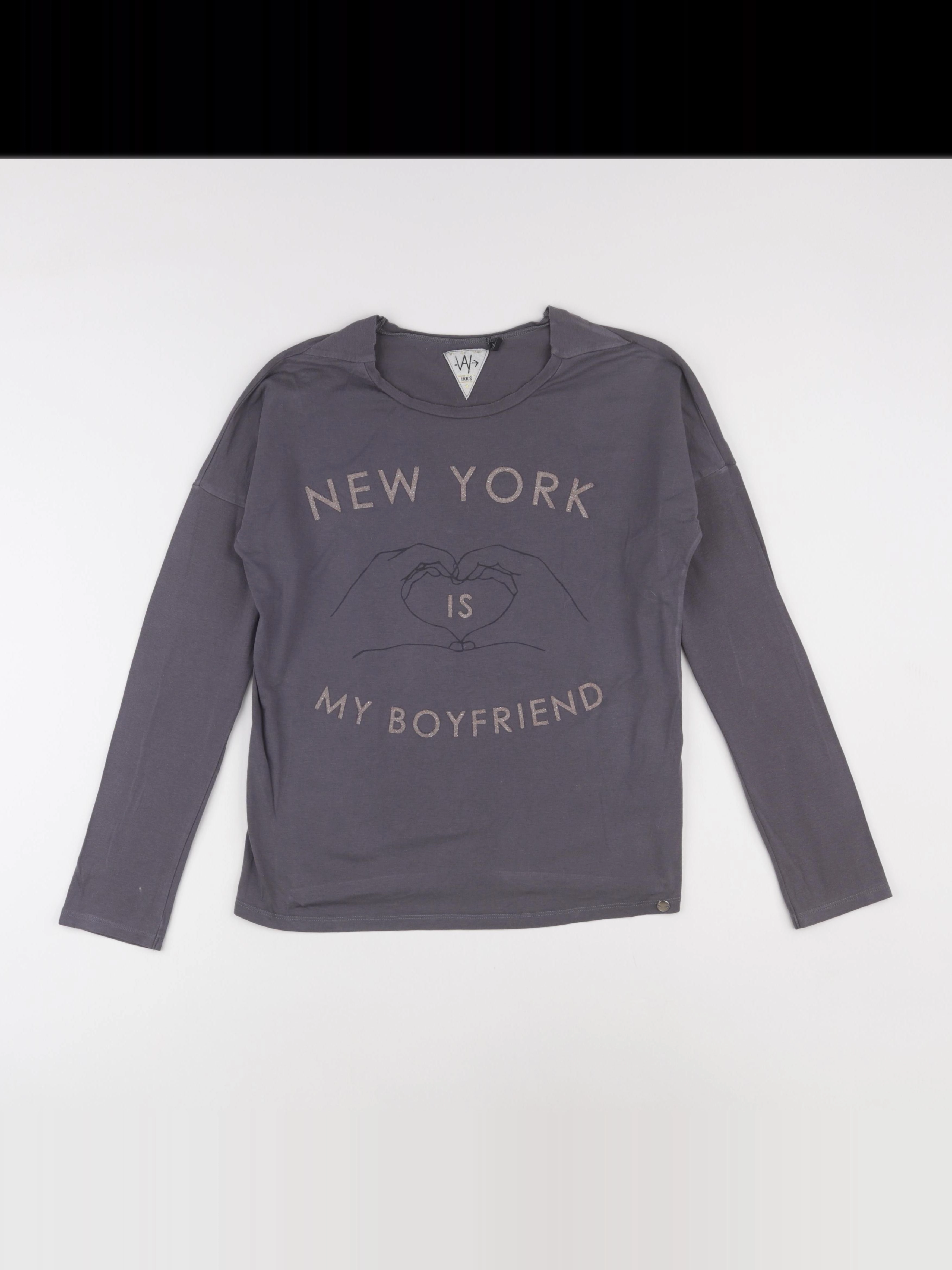 IKKS - tee-shirt gris - 14 ans