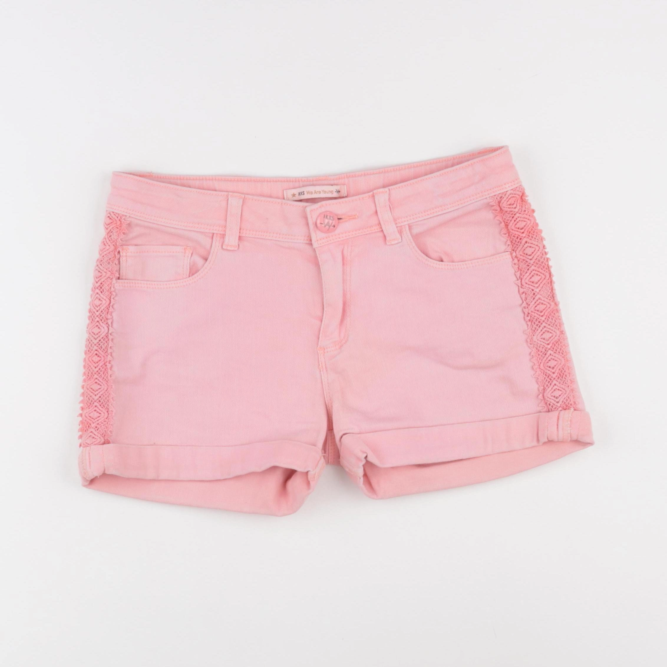 IKKS - short rose fluo - 12 ans