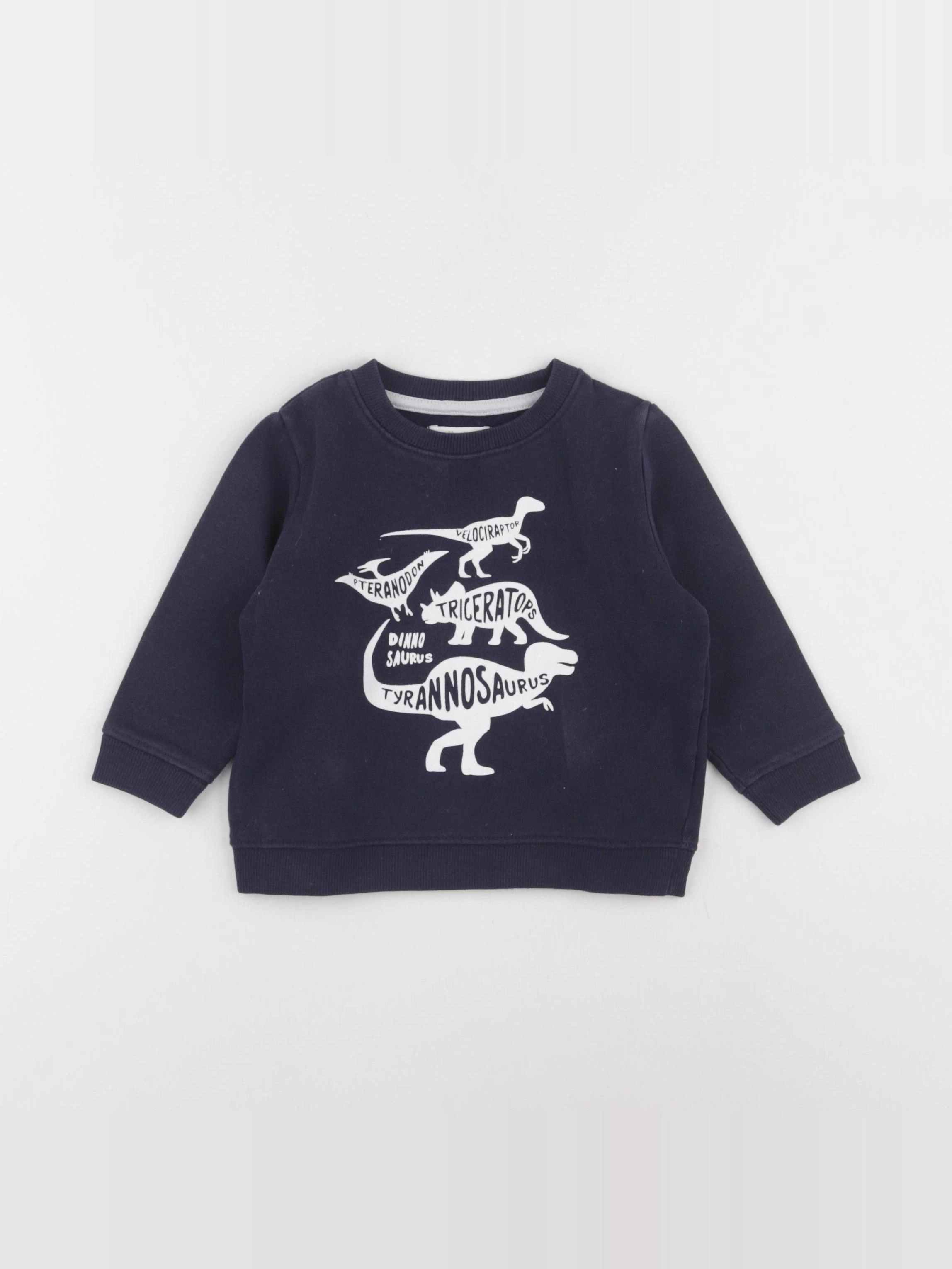 Vertbaudet - sweat bleu - 2 ans