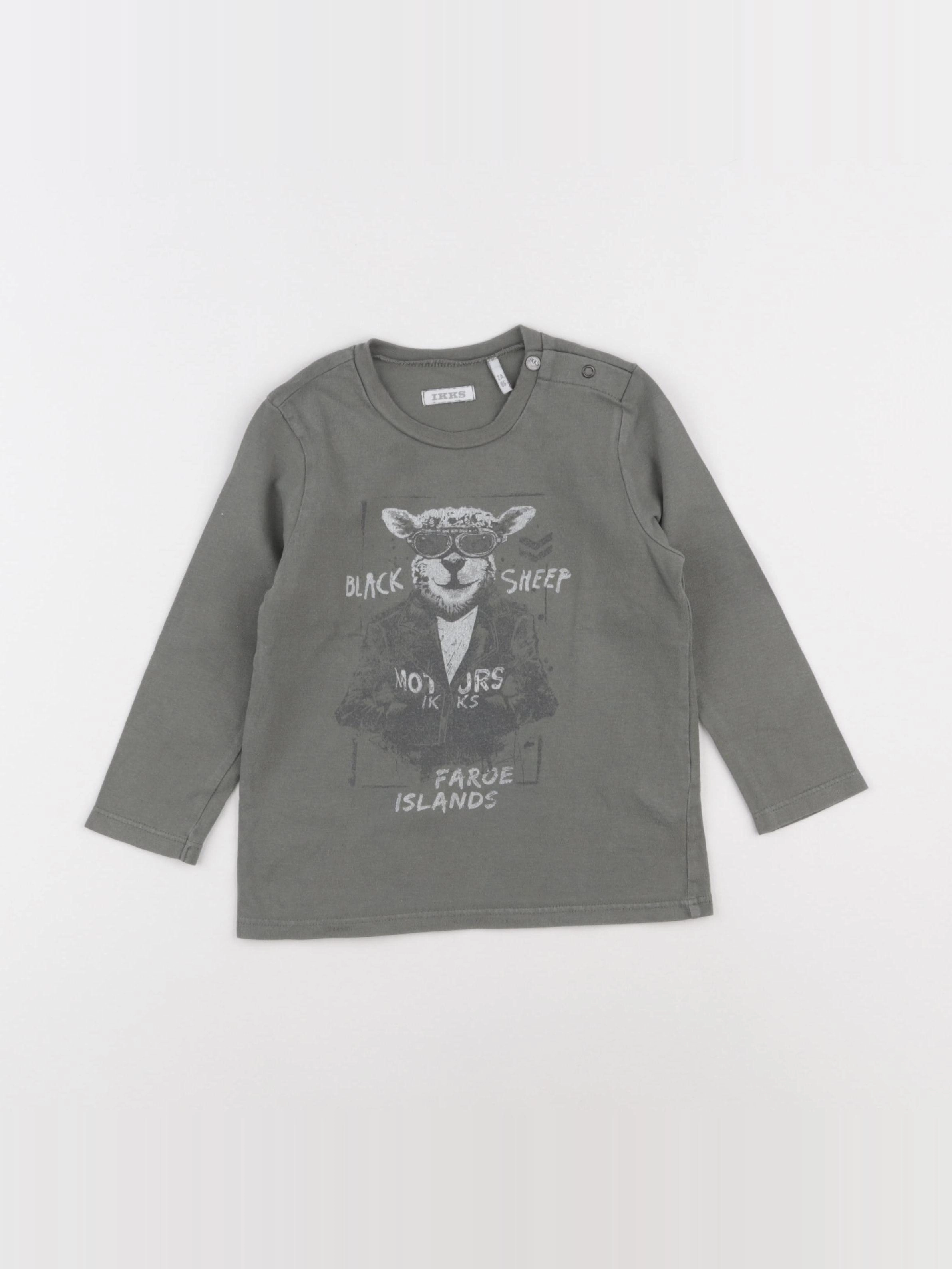 IKKS - tee-shirt vert - 2 ans
