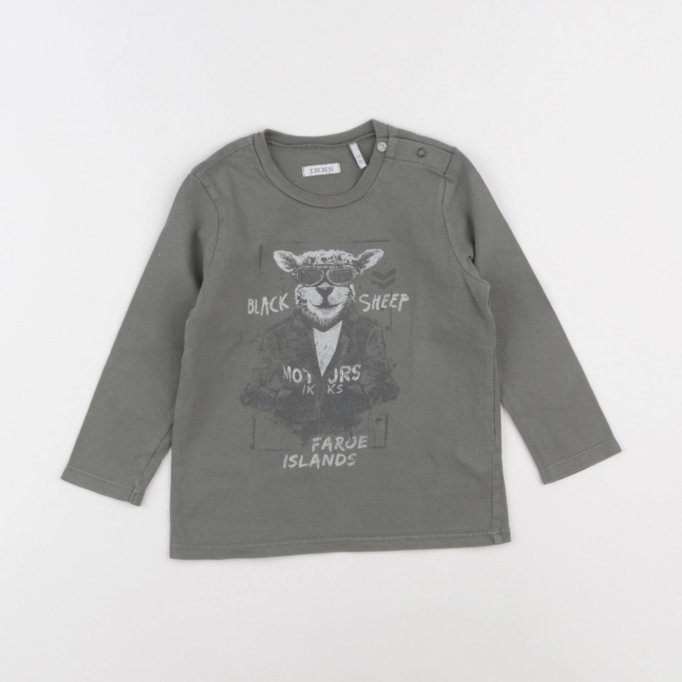 IKKS - tee-shirt vert - 2 ans