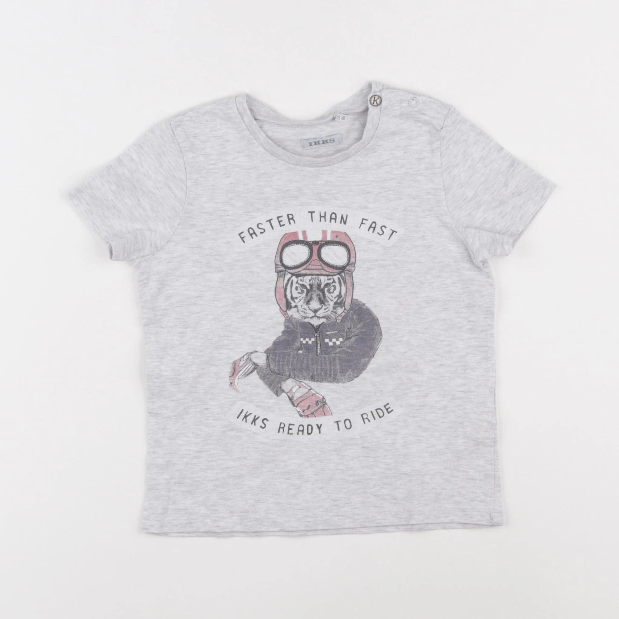 IKKS - tee-shirt gris - 2 ans