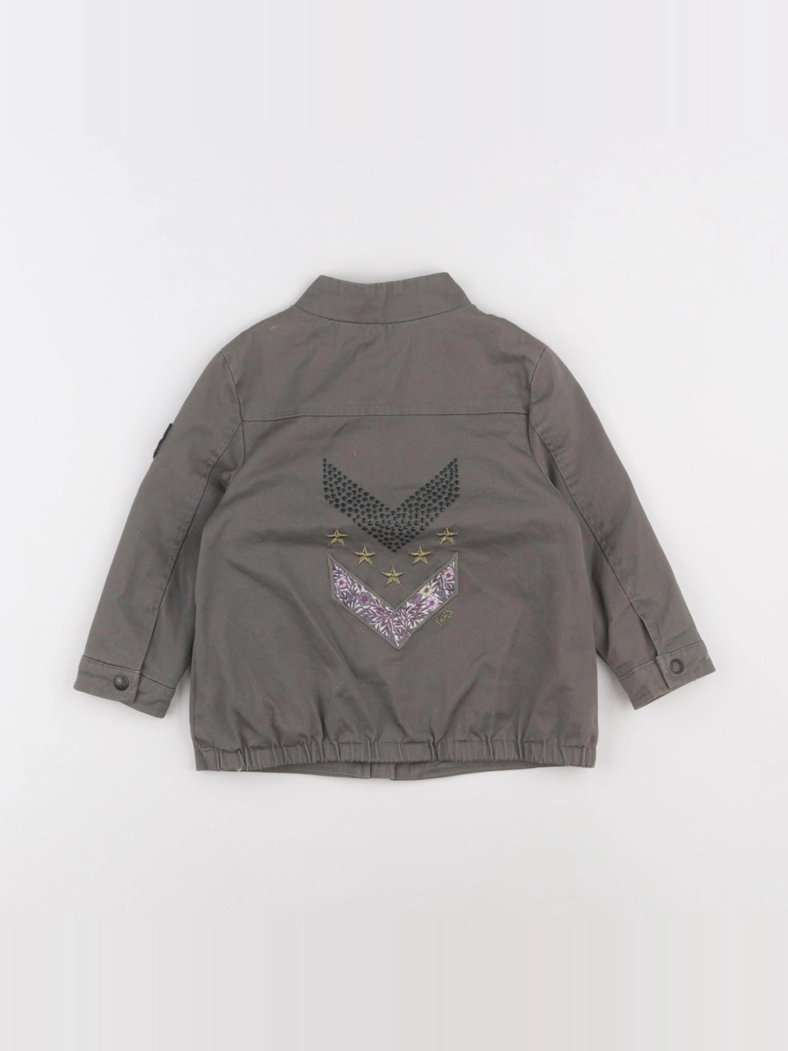 IKKS - veste imprimé au dos vert - 2 ans