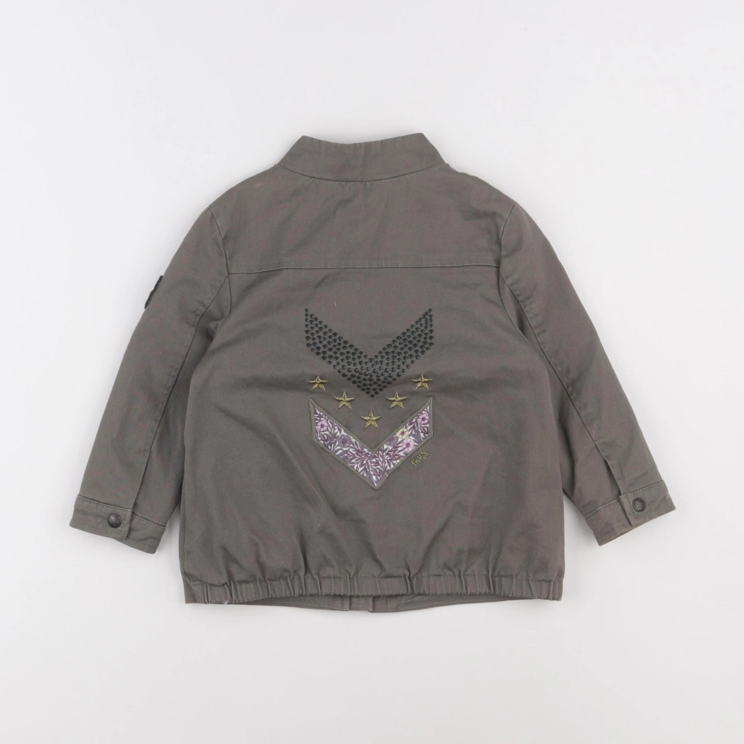 IKKS - veste imprimé au dos vert - 2 ans