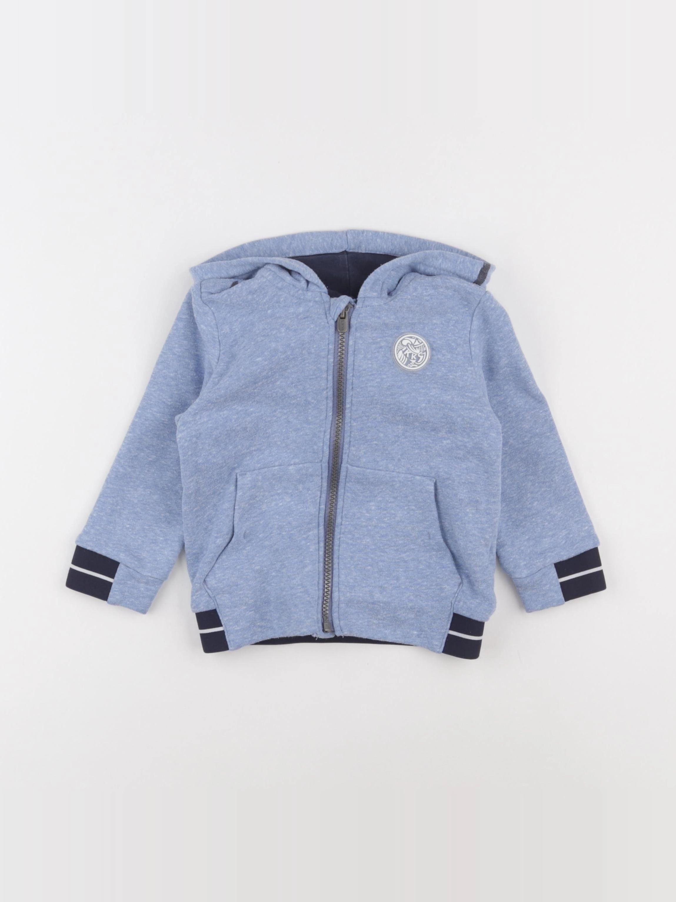 IKKS - sweat bleu - 18 mois