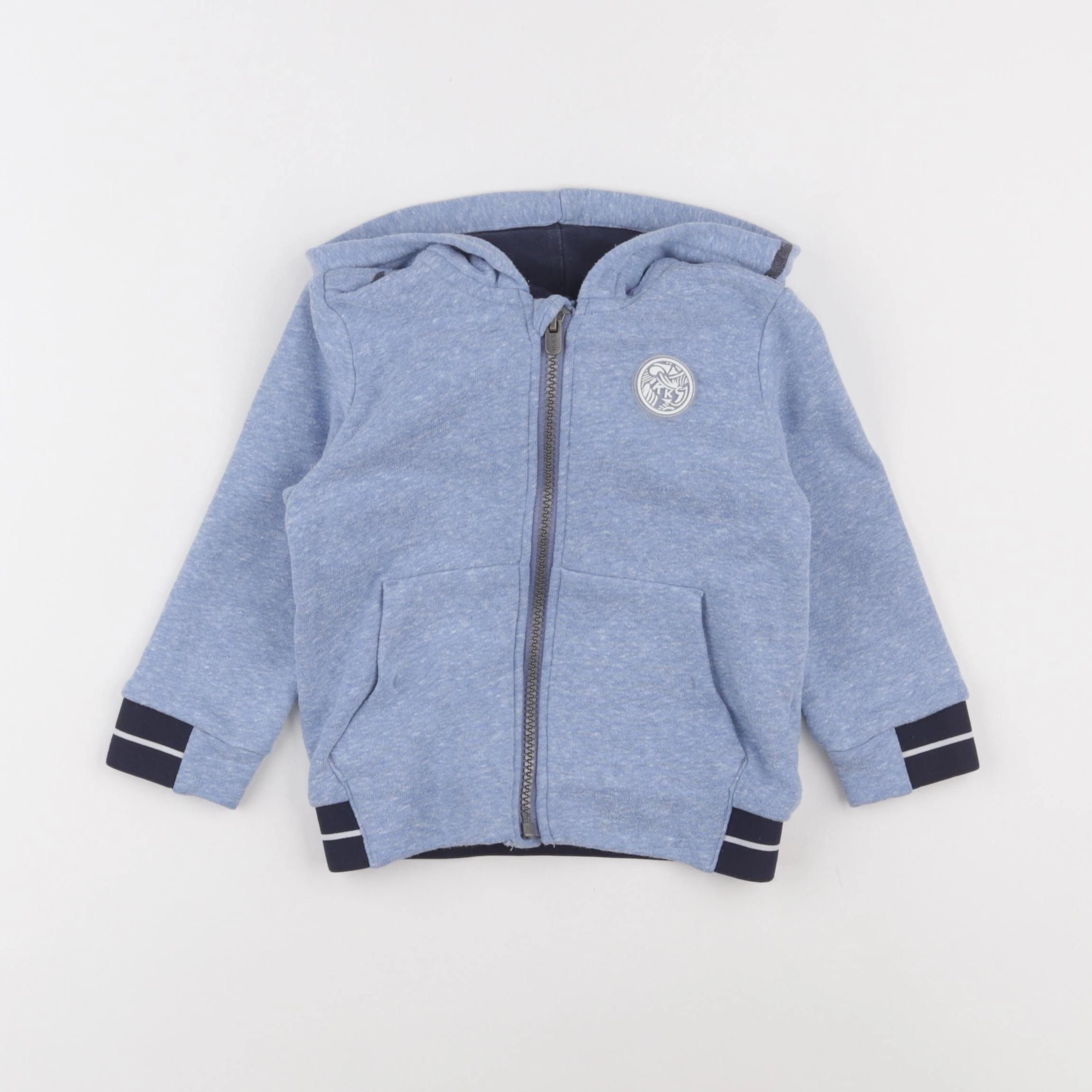 IKKS - sweat bleu - 18 mois