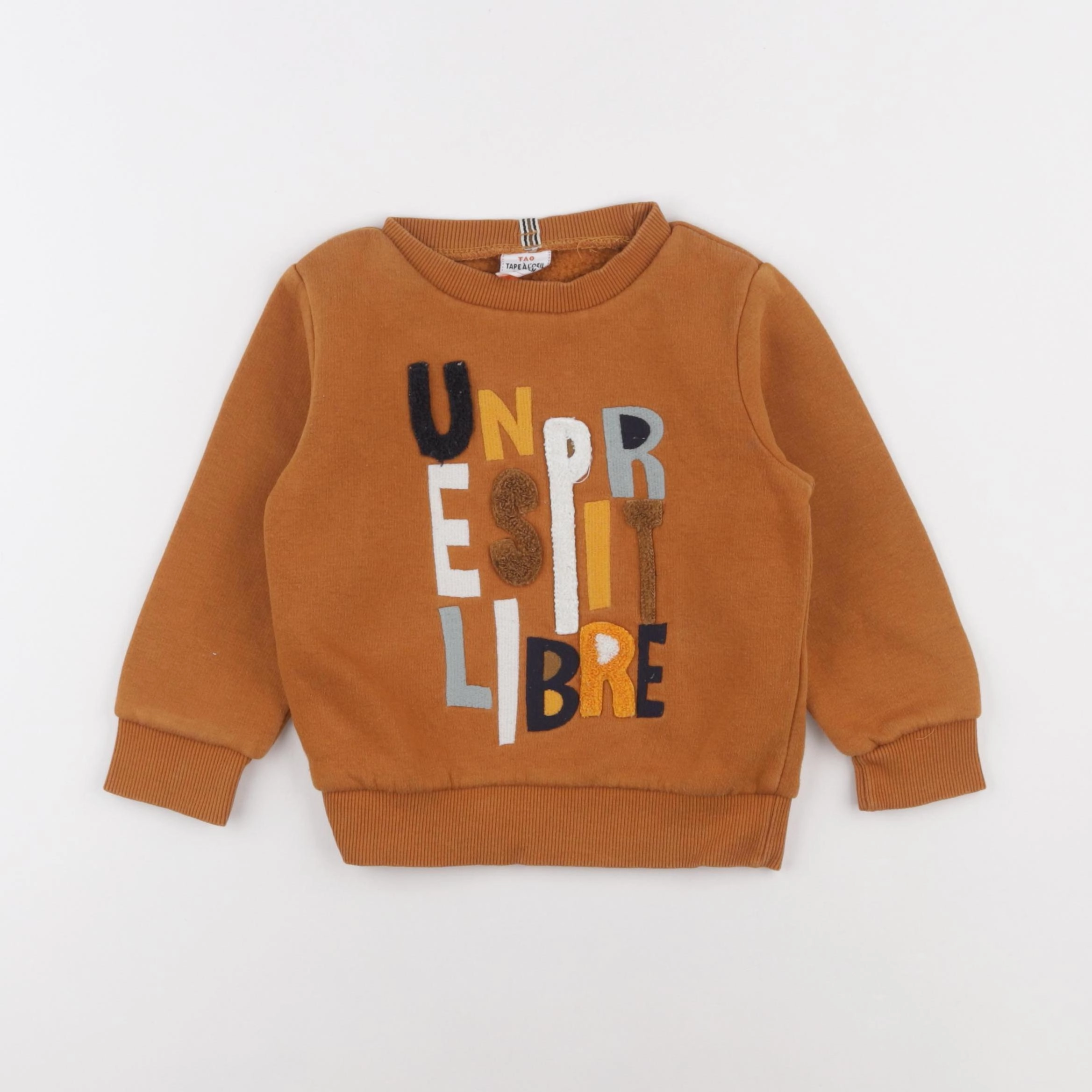 Tape à l'oeil - sweat marron - 2 ans