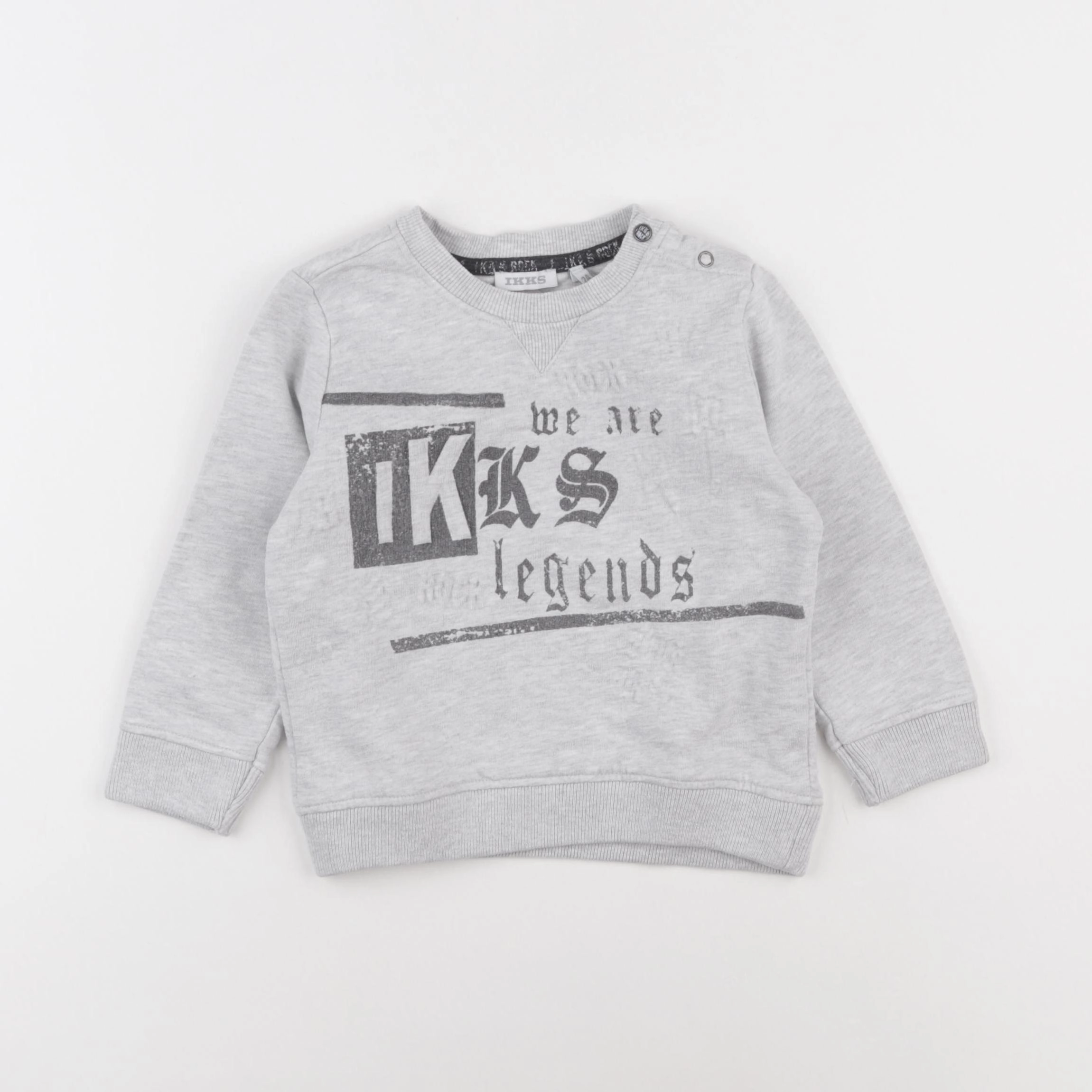 IKKS - sweat gris - 2 ans