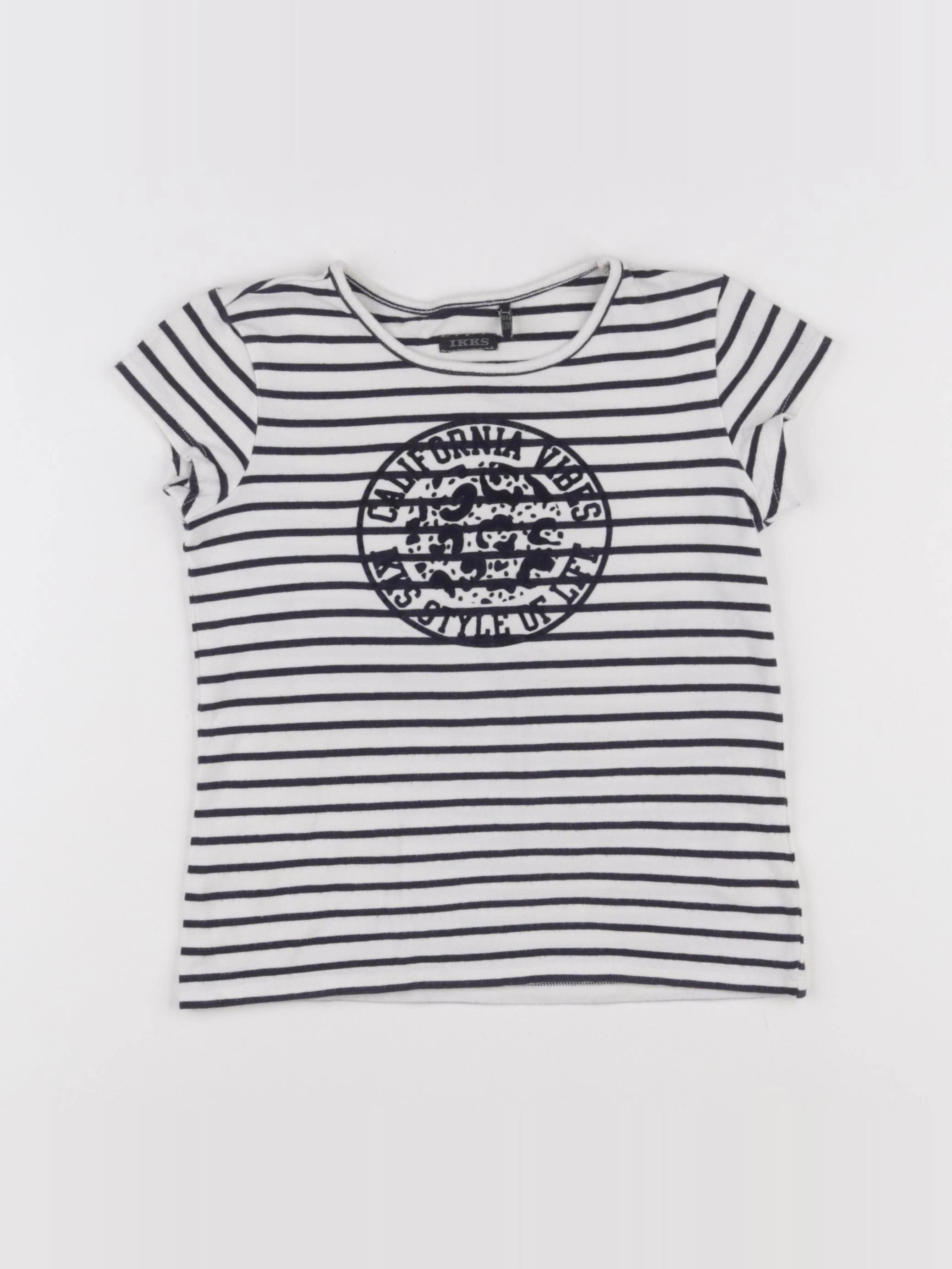 IKKS - tee-shirt blanc - 8 ans