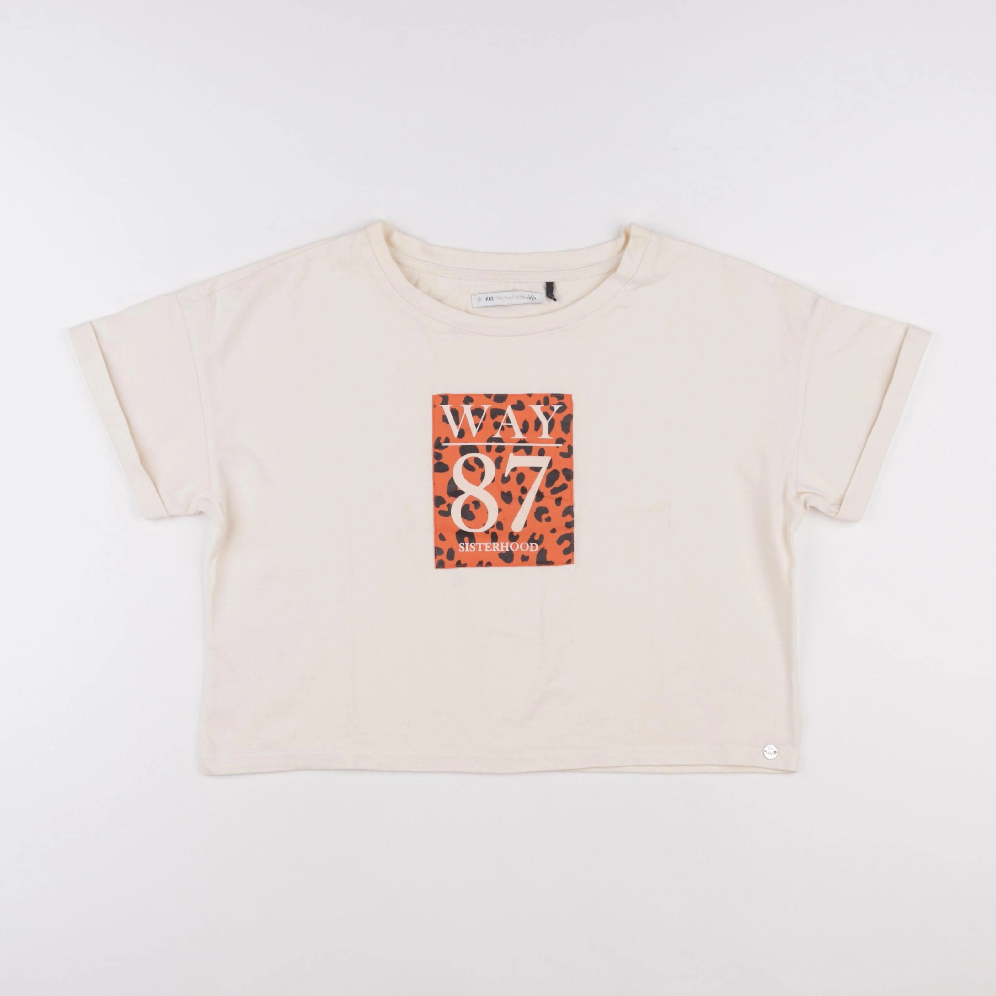 IKKS - tee-shirt beige - 16 ans