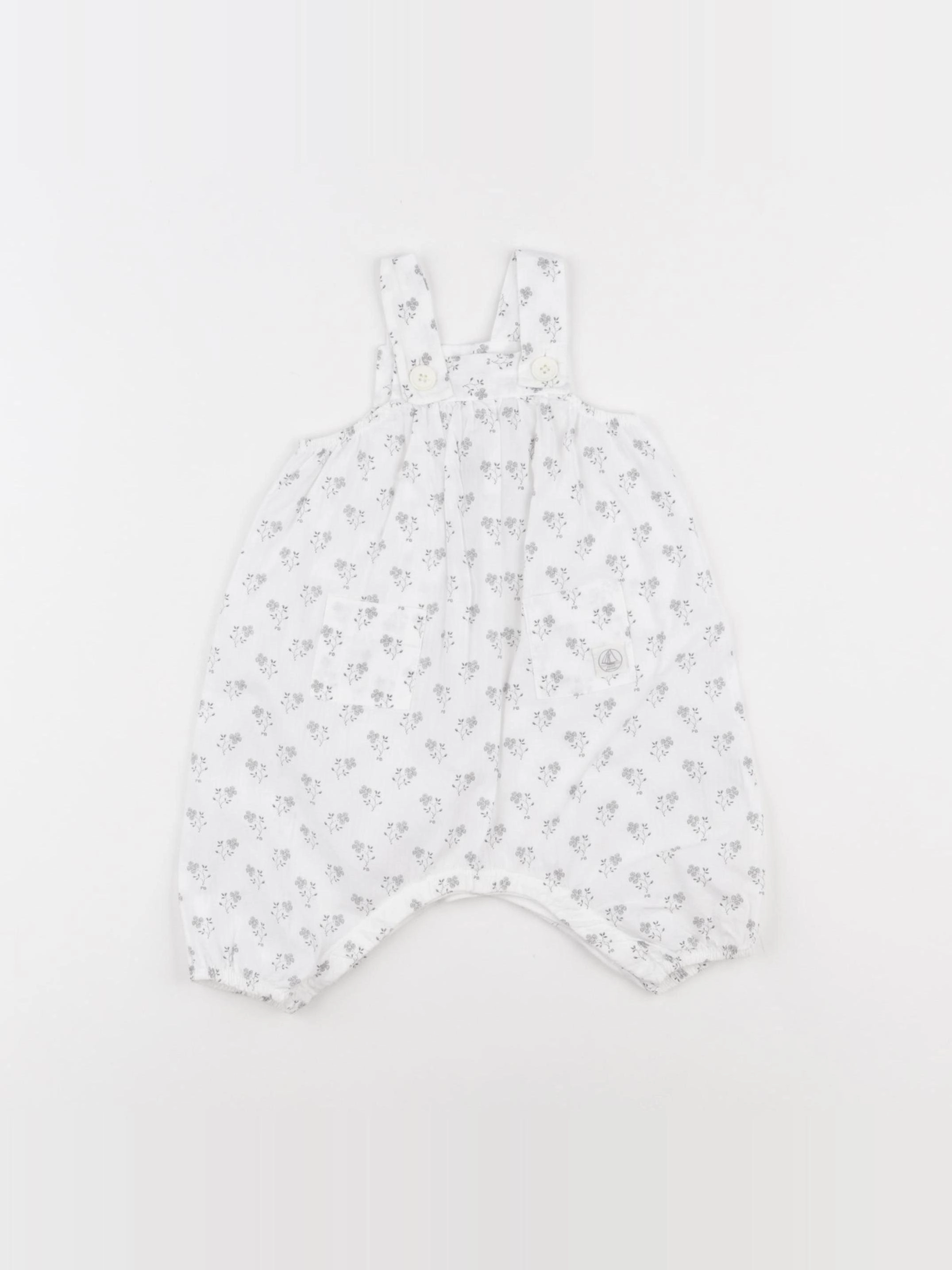 Petit Bateau - combinaison blanc - 3 mois