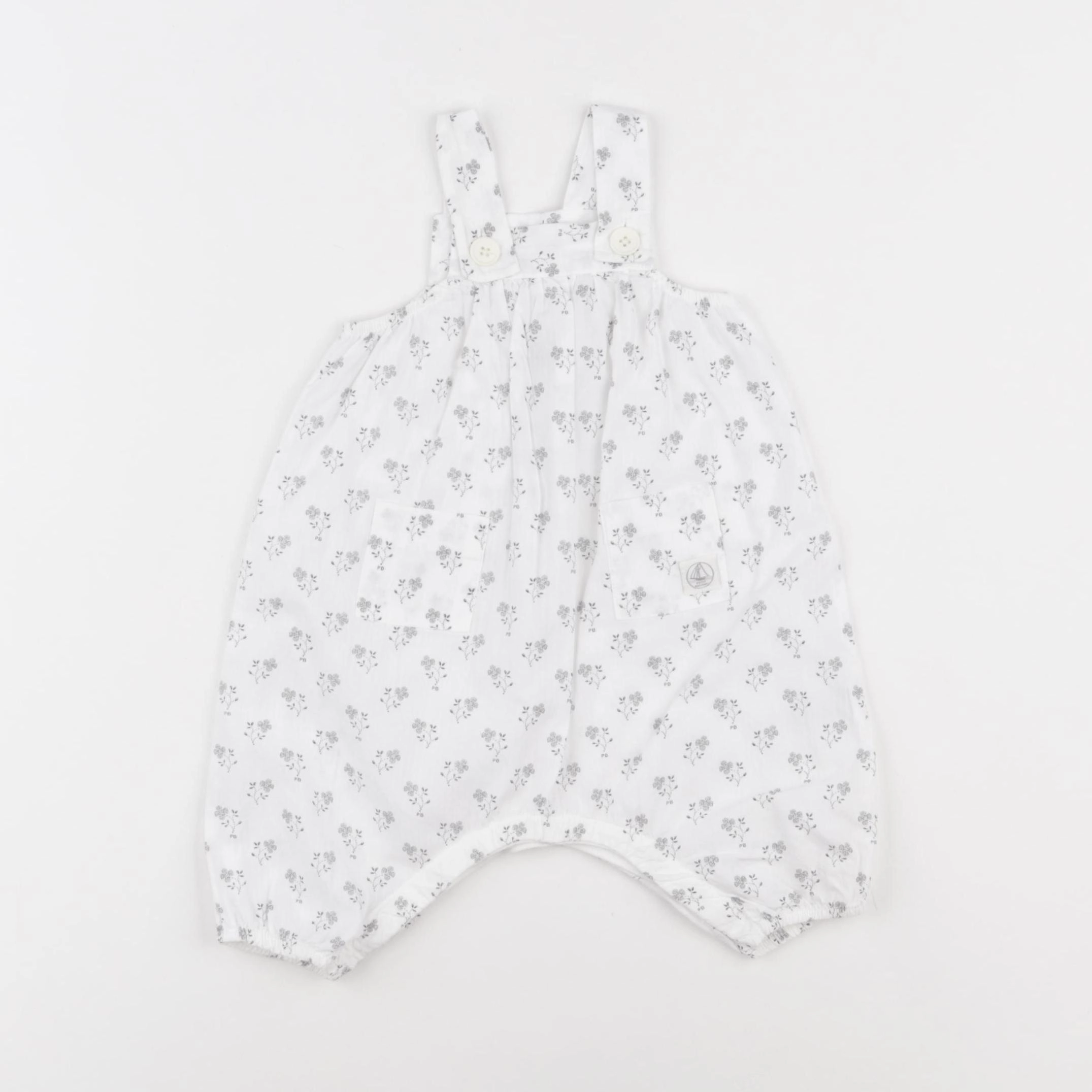Petit Bateau - combinaison blanc - 3 mois