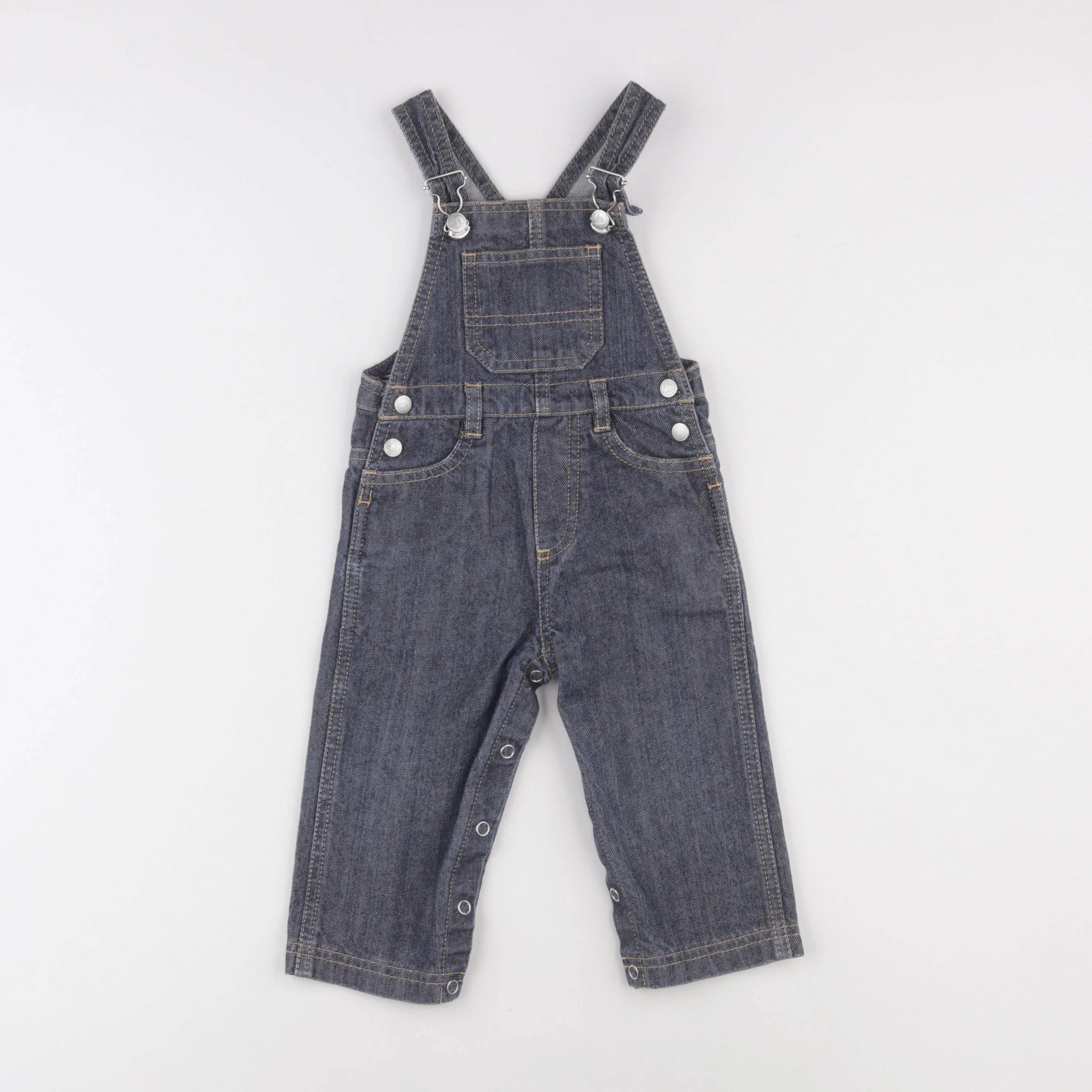 Petit Bateau - salopette bleu - 12 mois