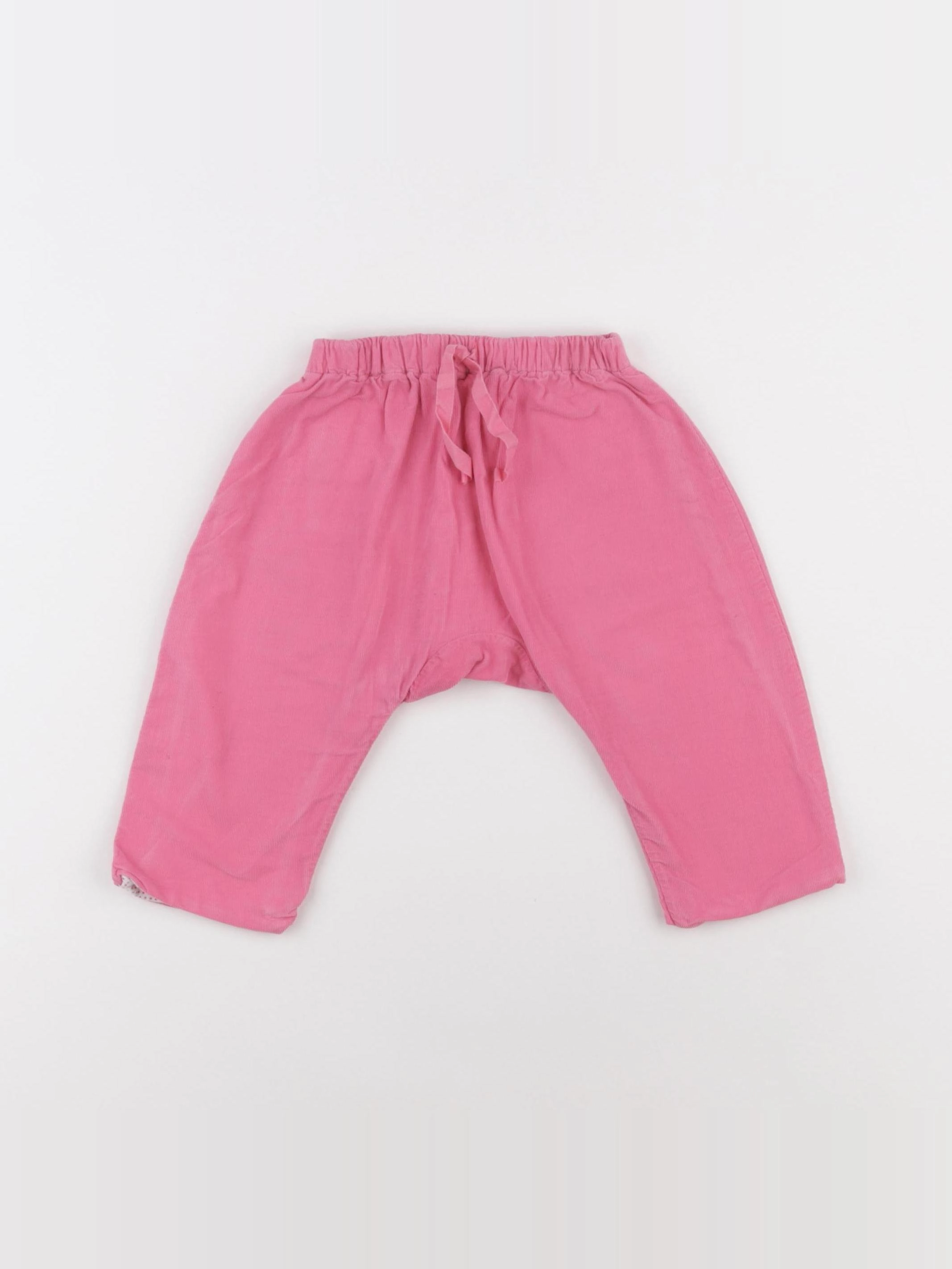 Petit Bateau - sarouel rose - 6 mois