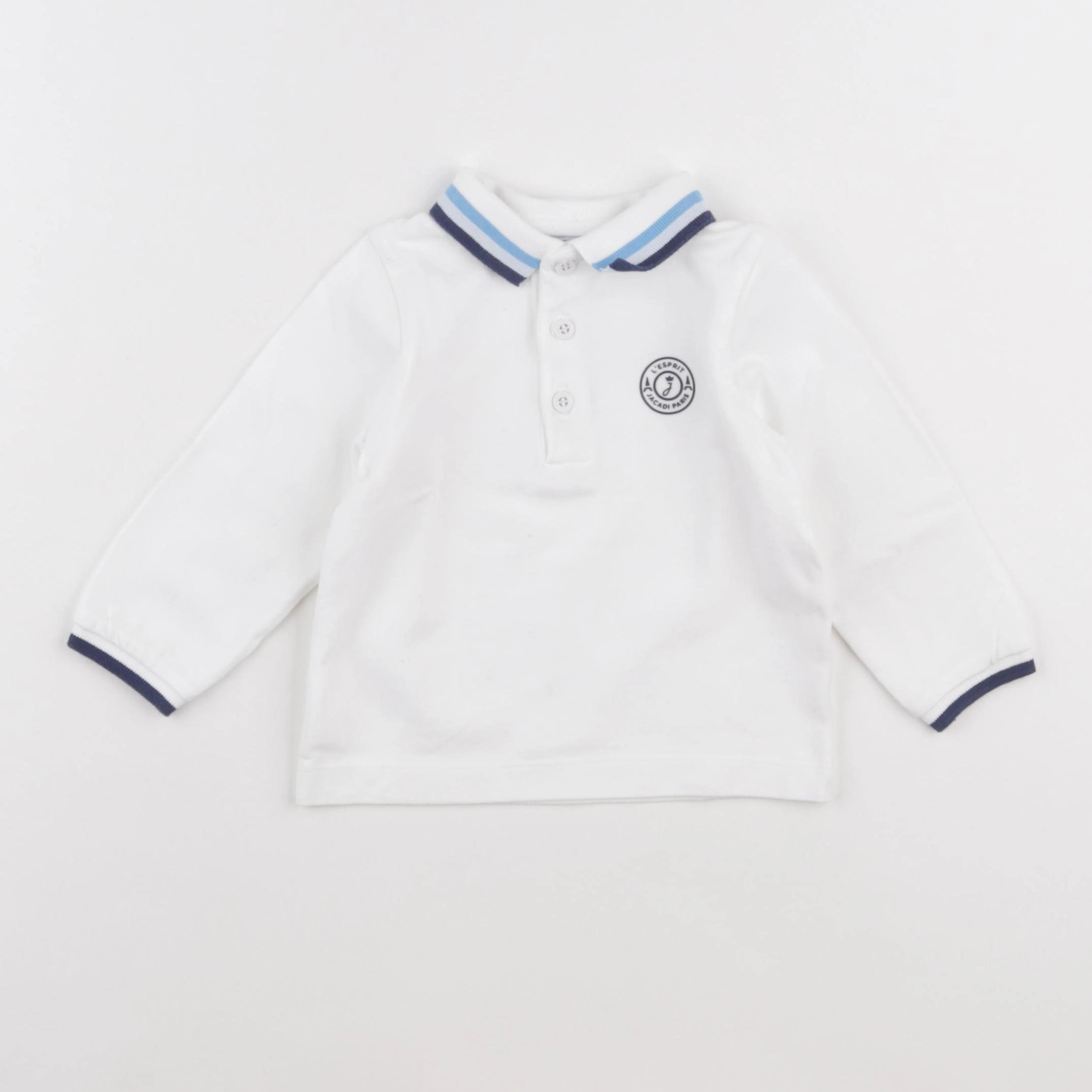 Jacadi - polo blanc - 12 mois