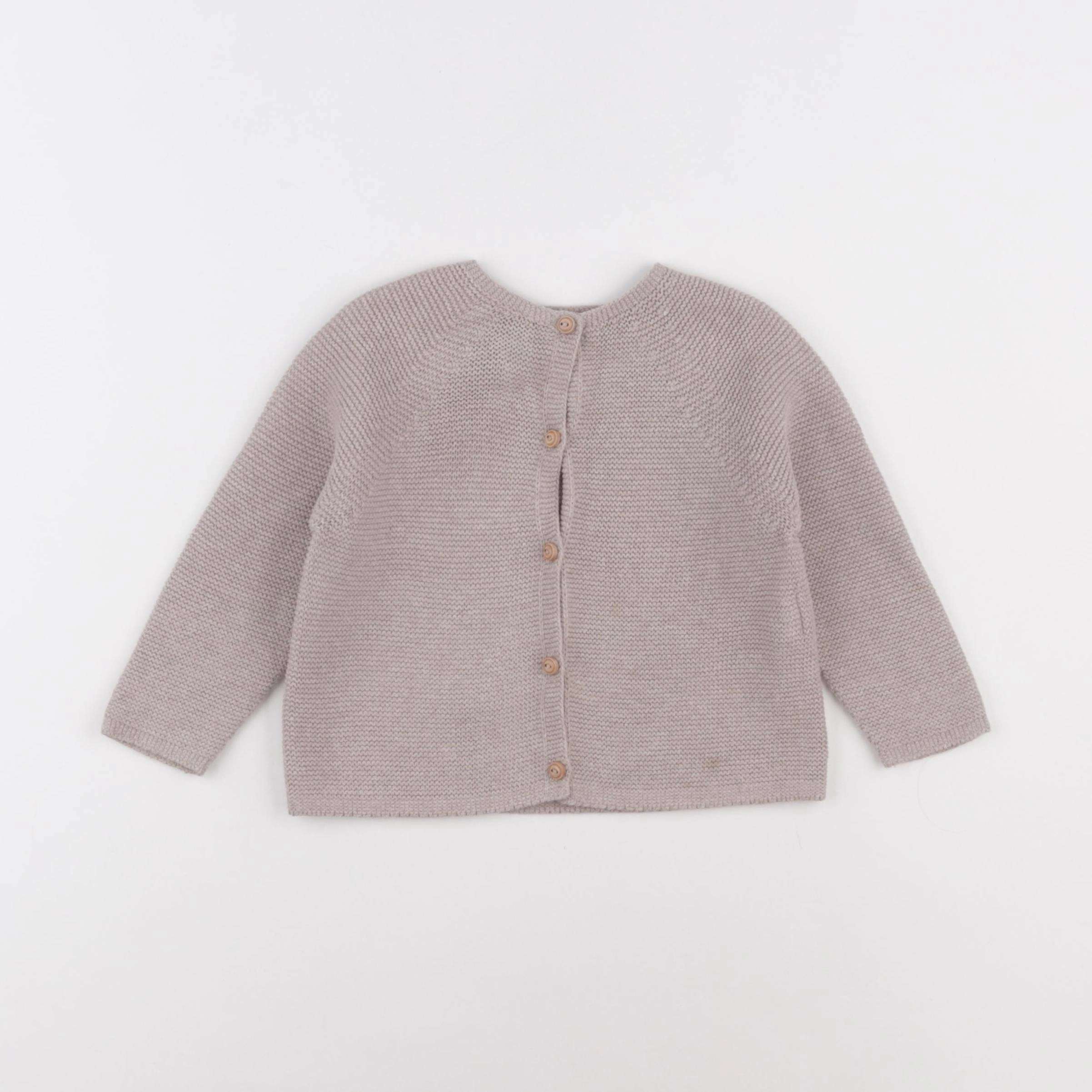 Zara - gilet beige - 9/12 mois