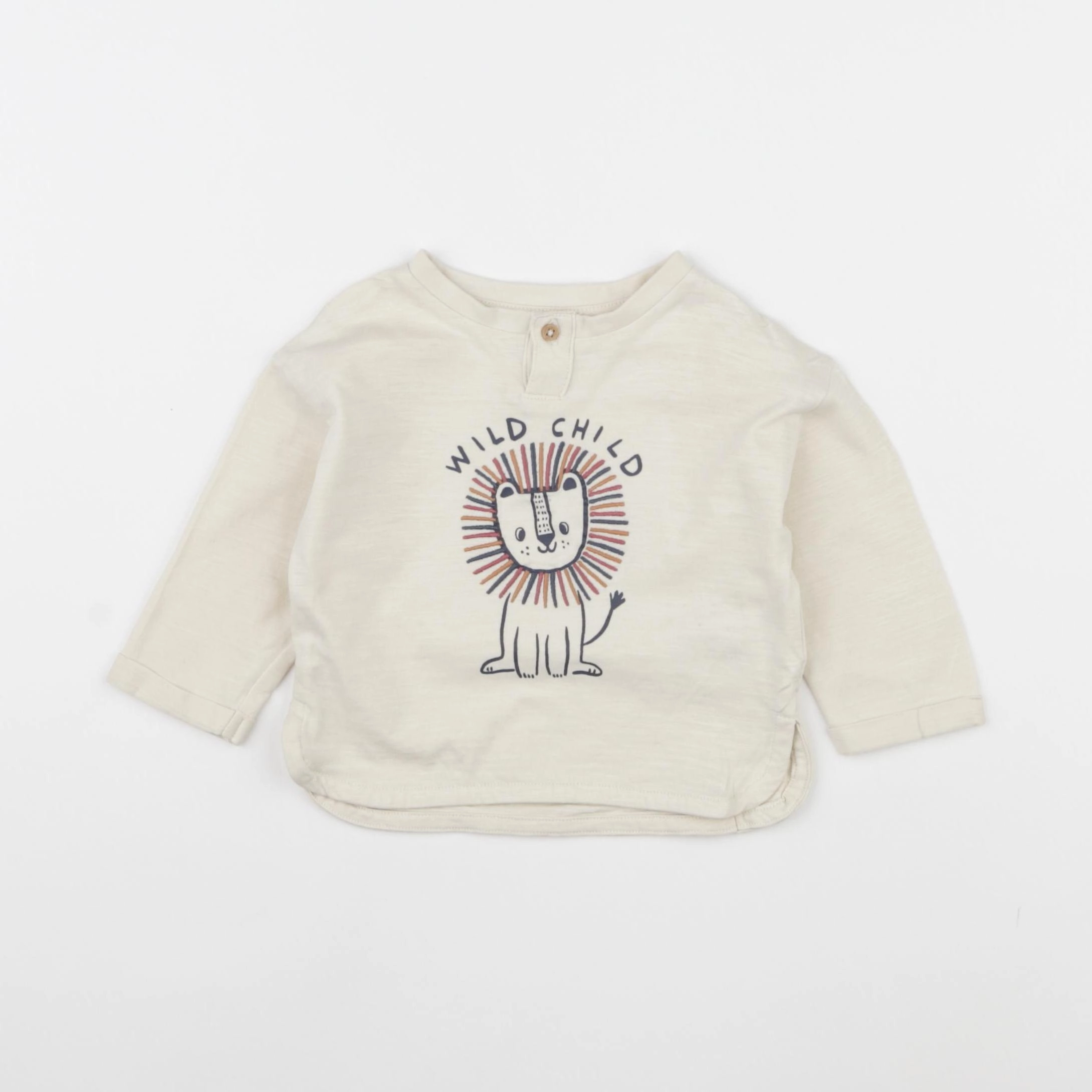 Vertbaudet - tee-shirt beige - 6 mois