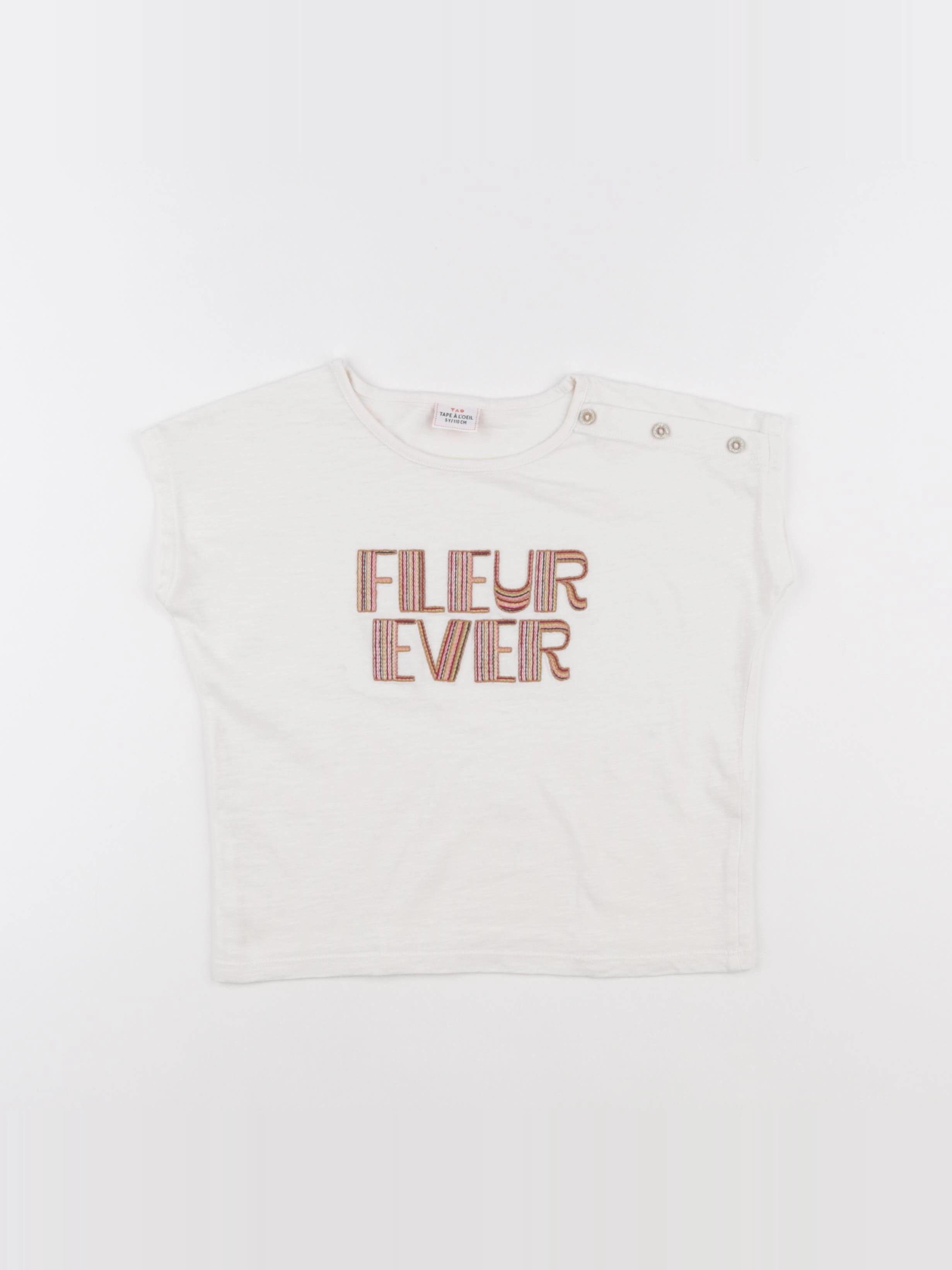 Tape à l'oeil - tee-shirt blanc - 5 ans