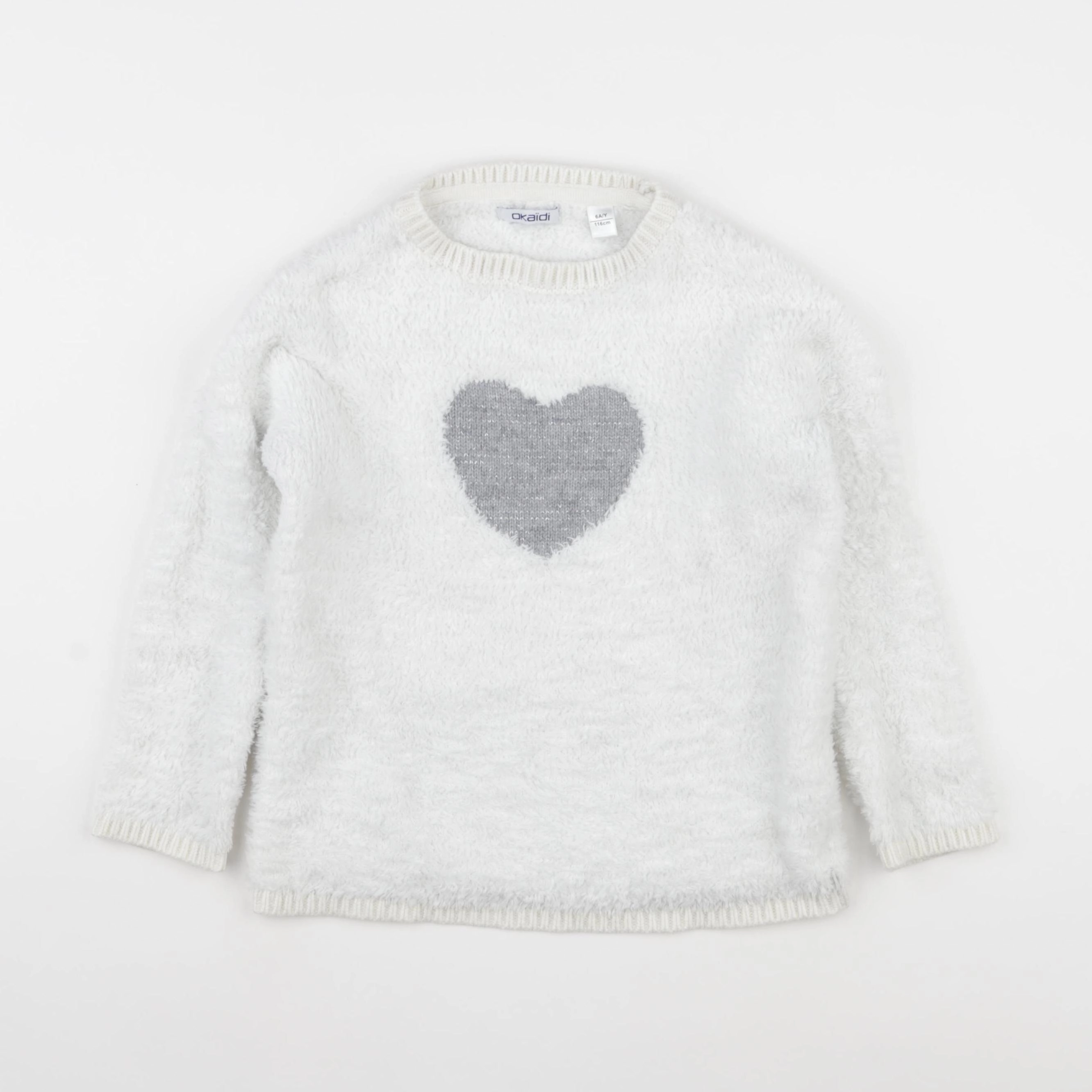 Okaidi - sweat beige - 6 ans