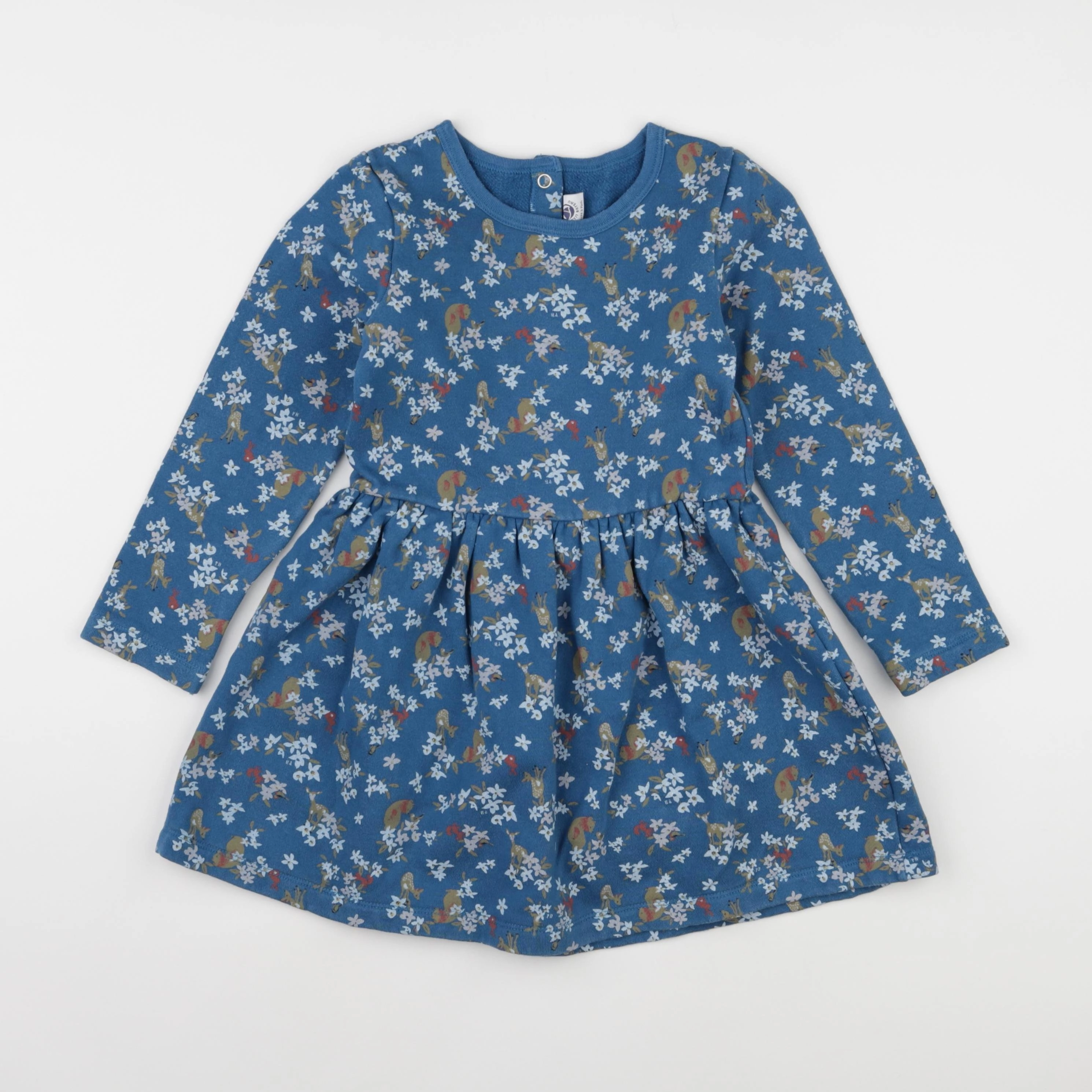 Petit Bateau - robe bleu - 6 ans