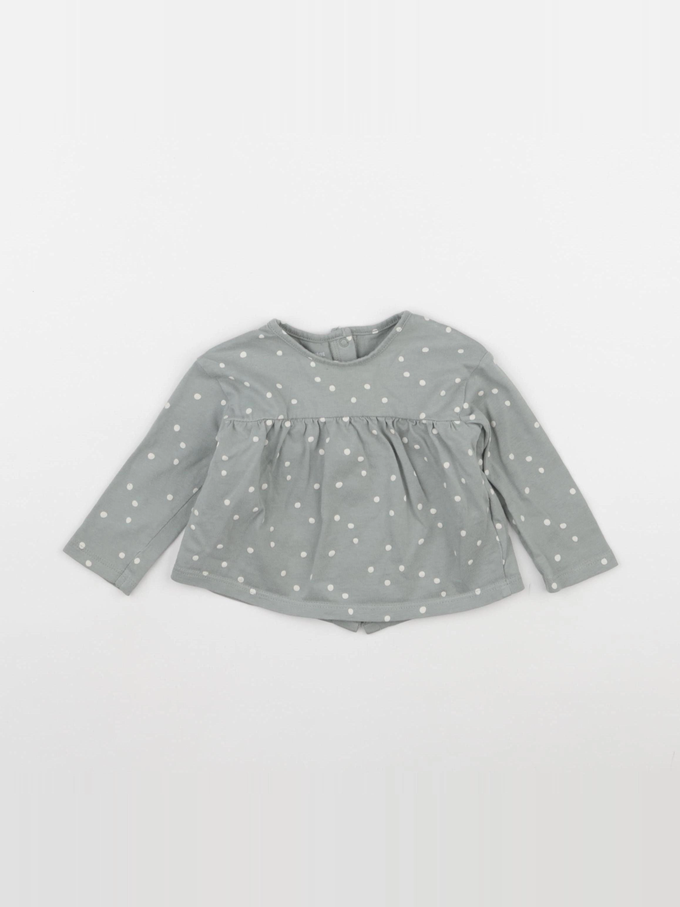Vertbaudet - tee-shirt vert - 6 mois
