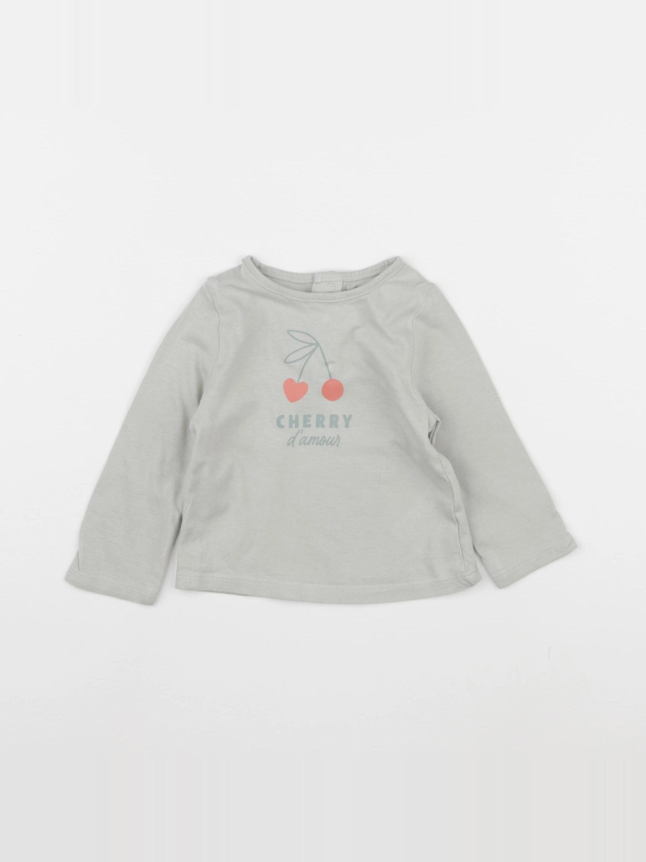 Vertbaudet - tee-shirt vert - 6 mois