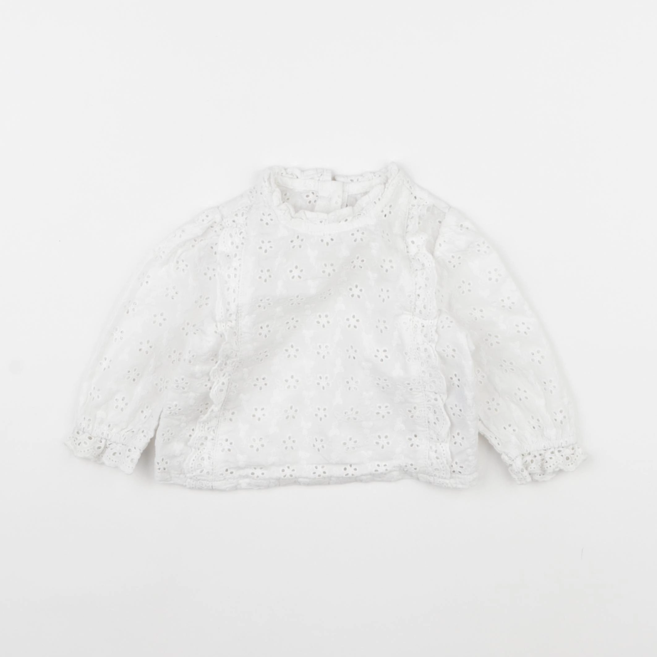 Vertbaudet - blouse blanc - 6 mois
