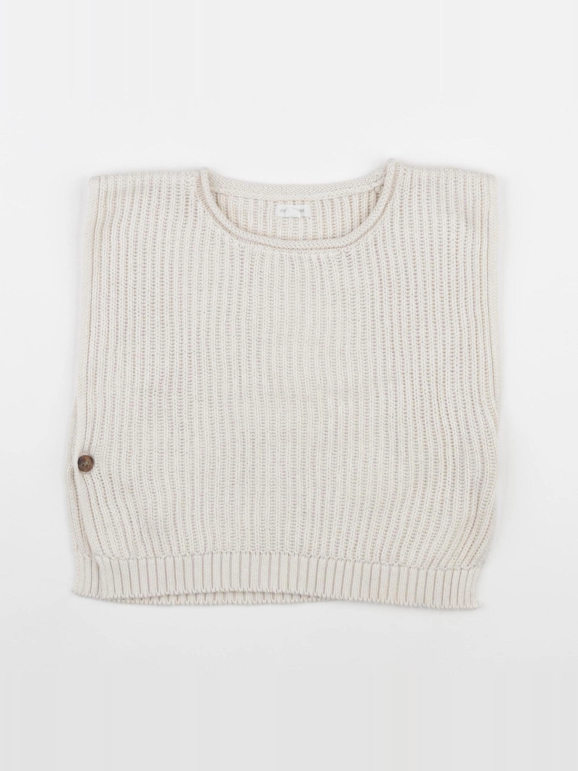 Vertbaudet - pull beige - 24 mois