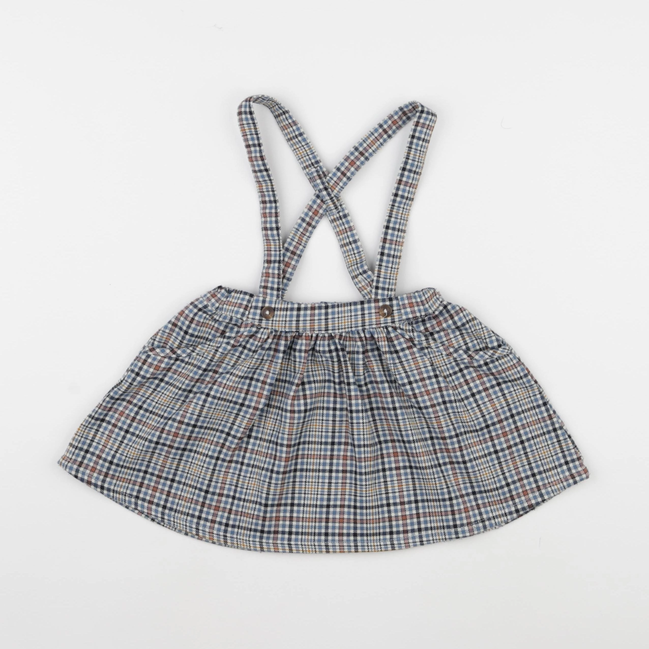 Vertbaudet - jupe blanc, bleu - 24 mois