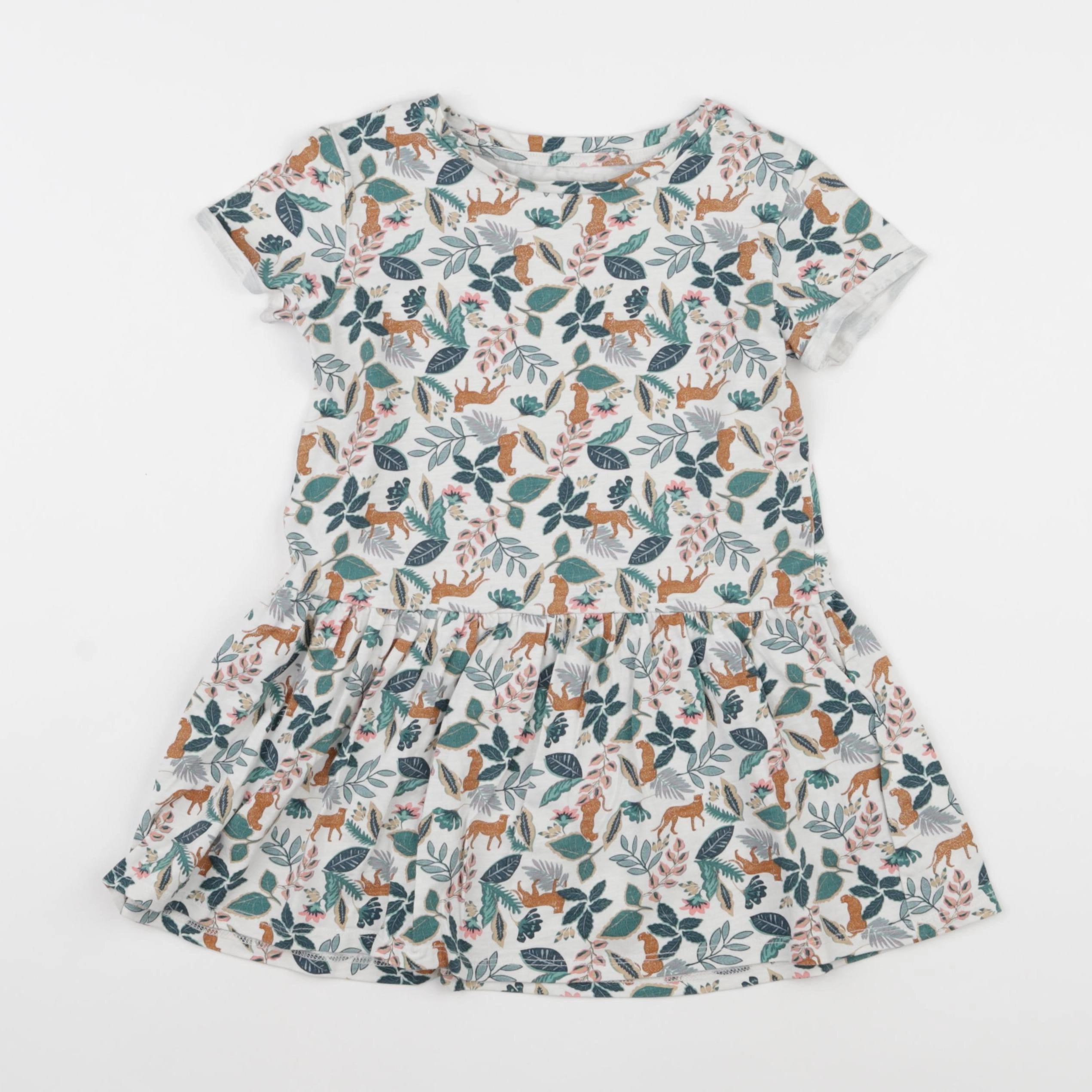 Vertbaudet - robe multicolore - 4 ans