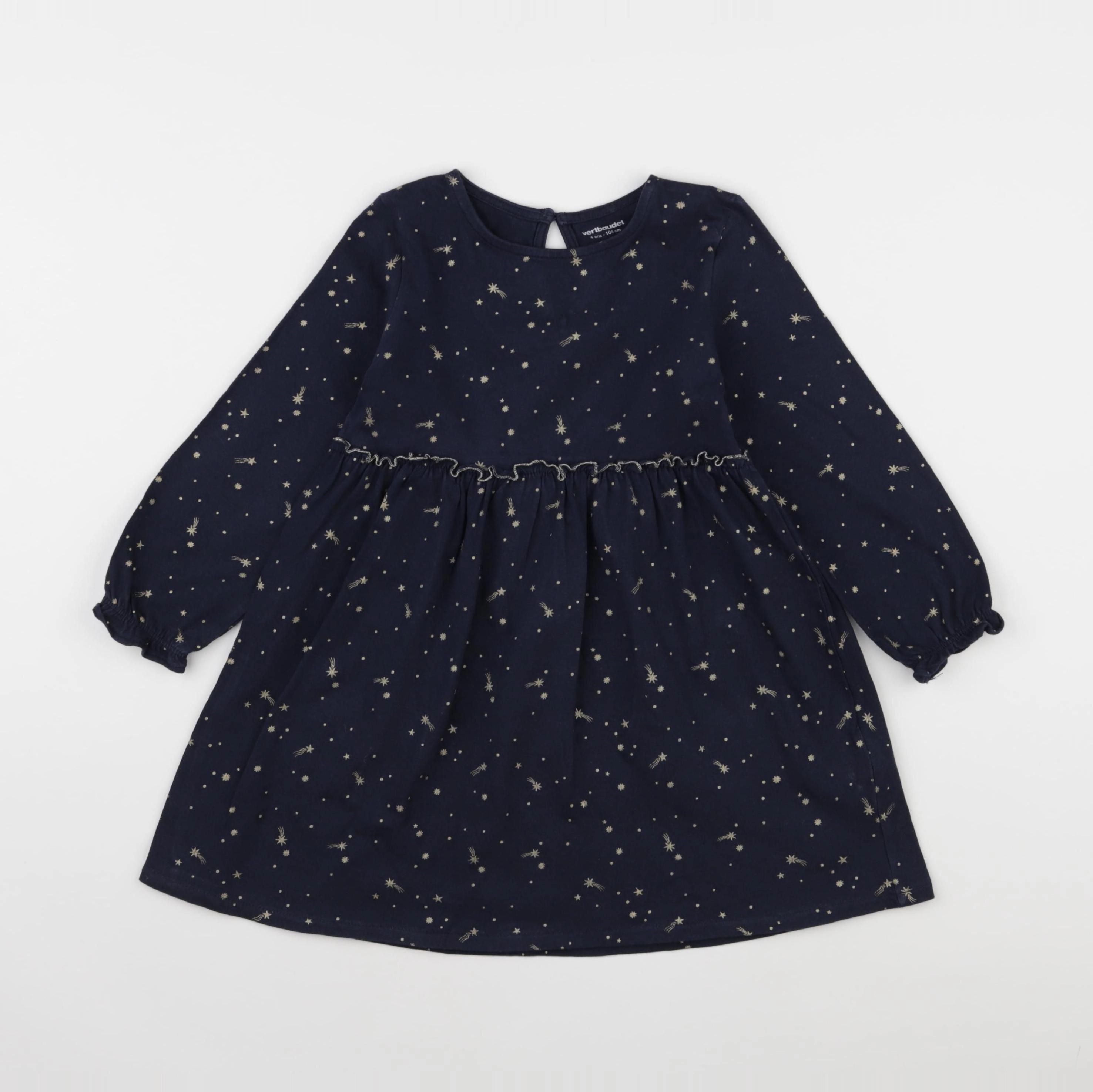 Vertbaudet - robe bleu - 4 ans