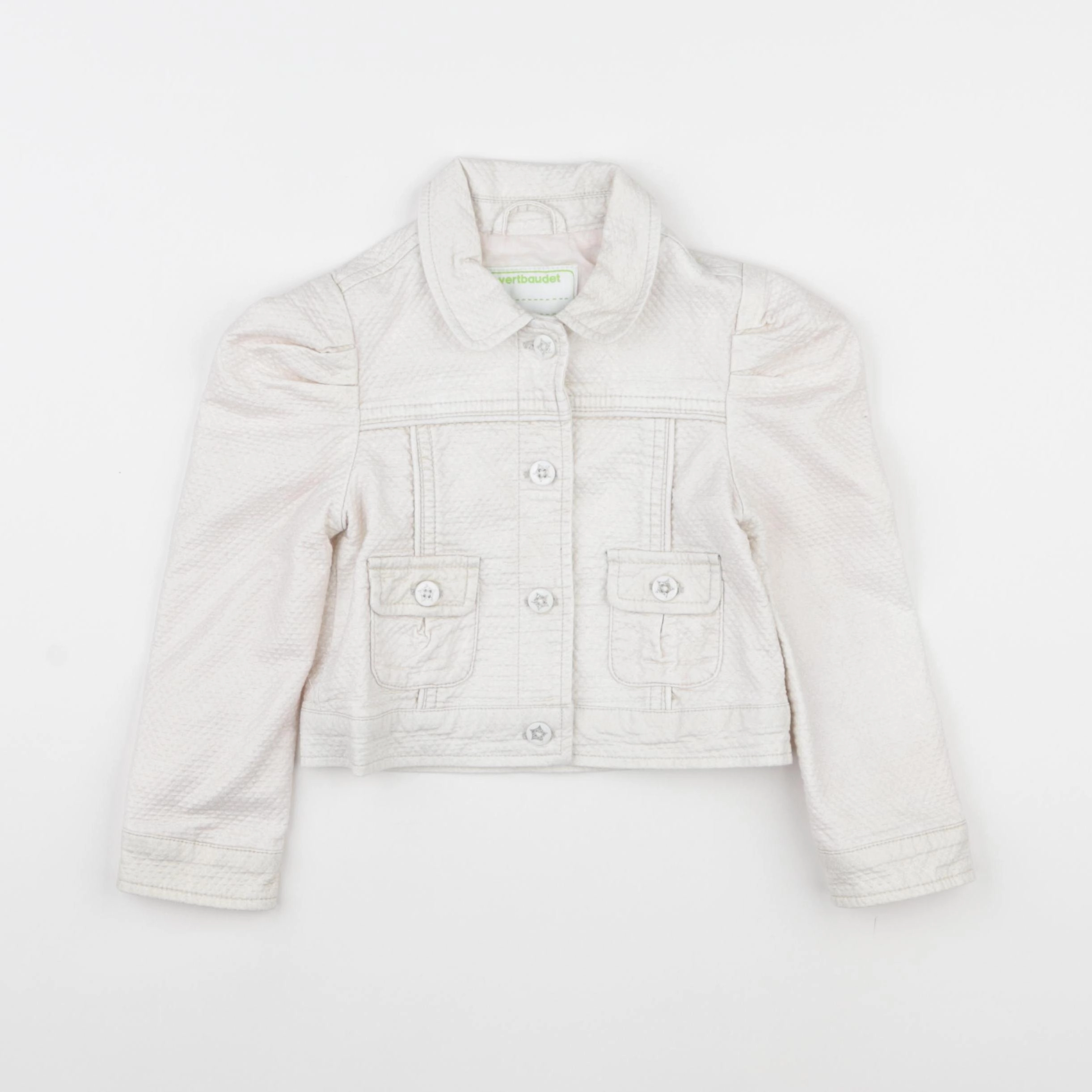 Vertbaudet - veste blanc - 4 ans