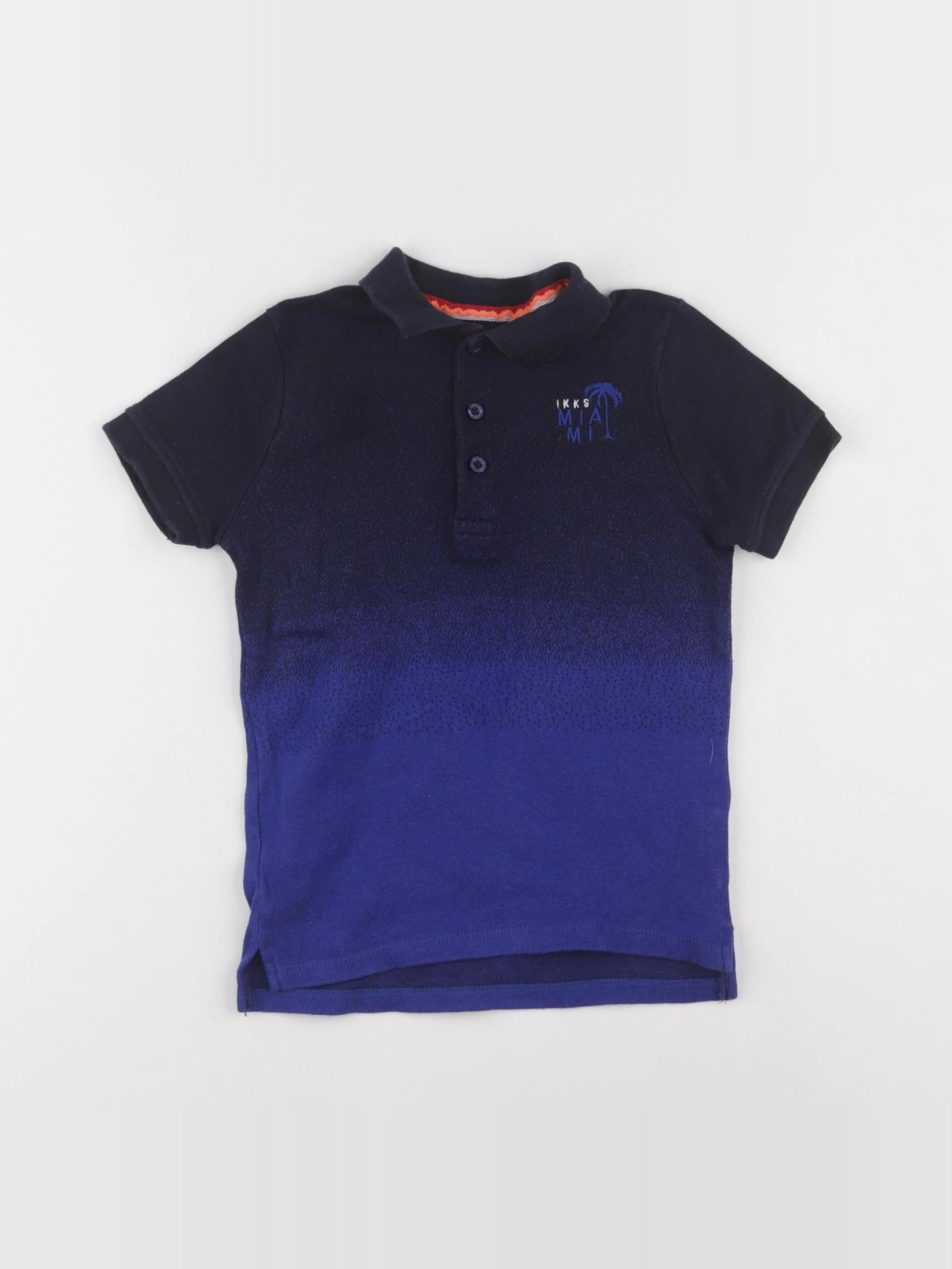 IKKS - polo imprimé au dos bleu - 4 ans